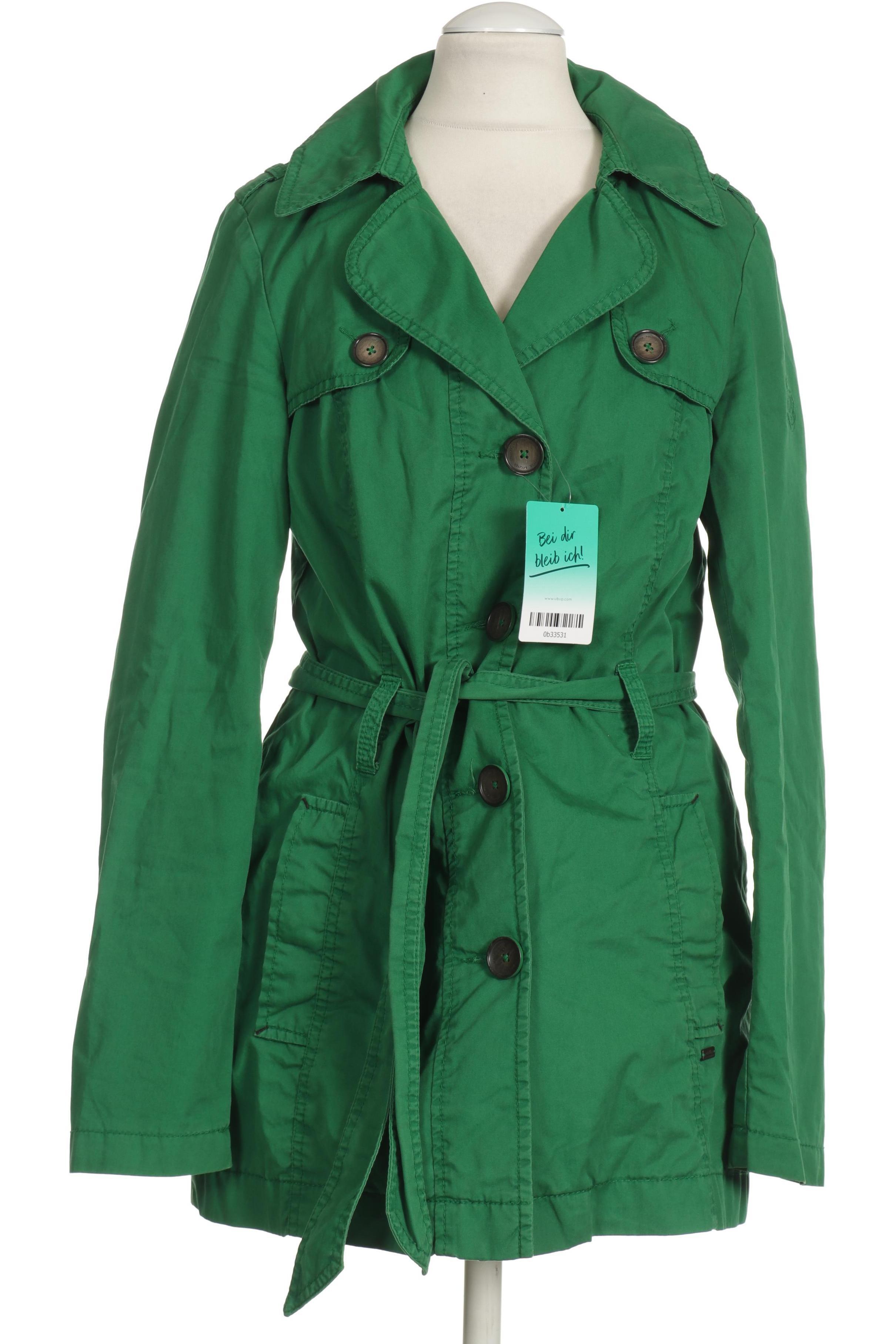 

s.Oliver Damen Mantel, grün, Gr. 34