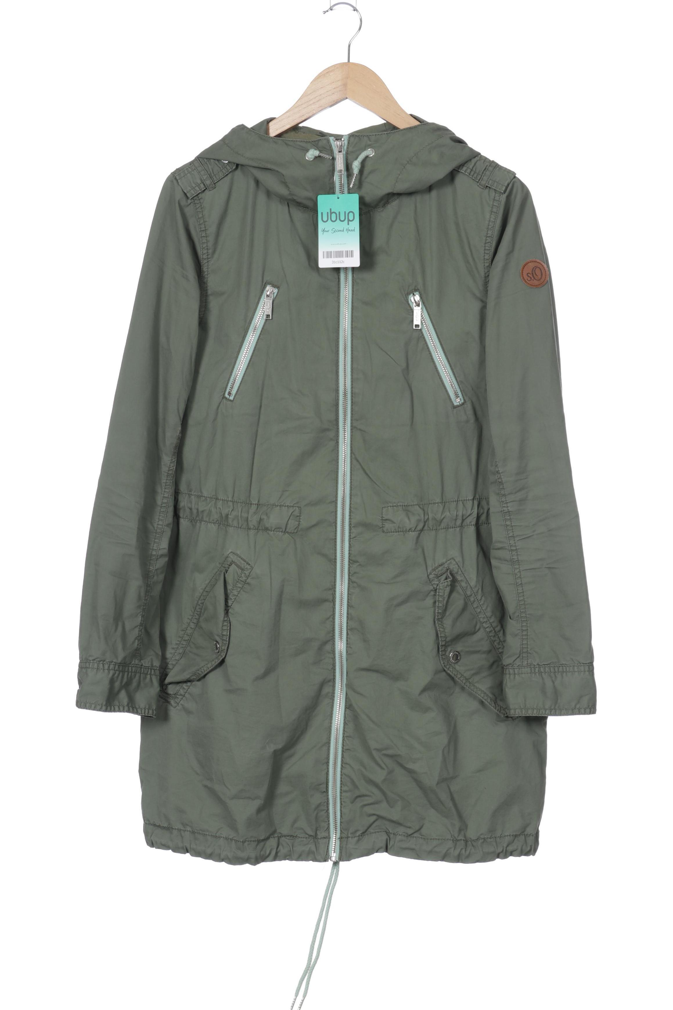 

s.Oliver Damen Mantel, grün, Gr. 38