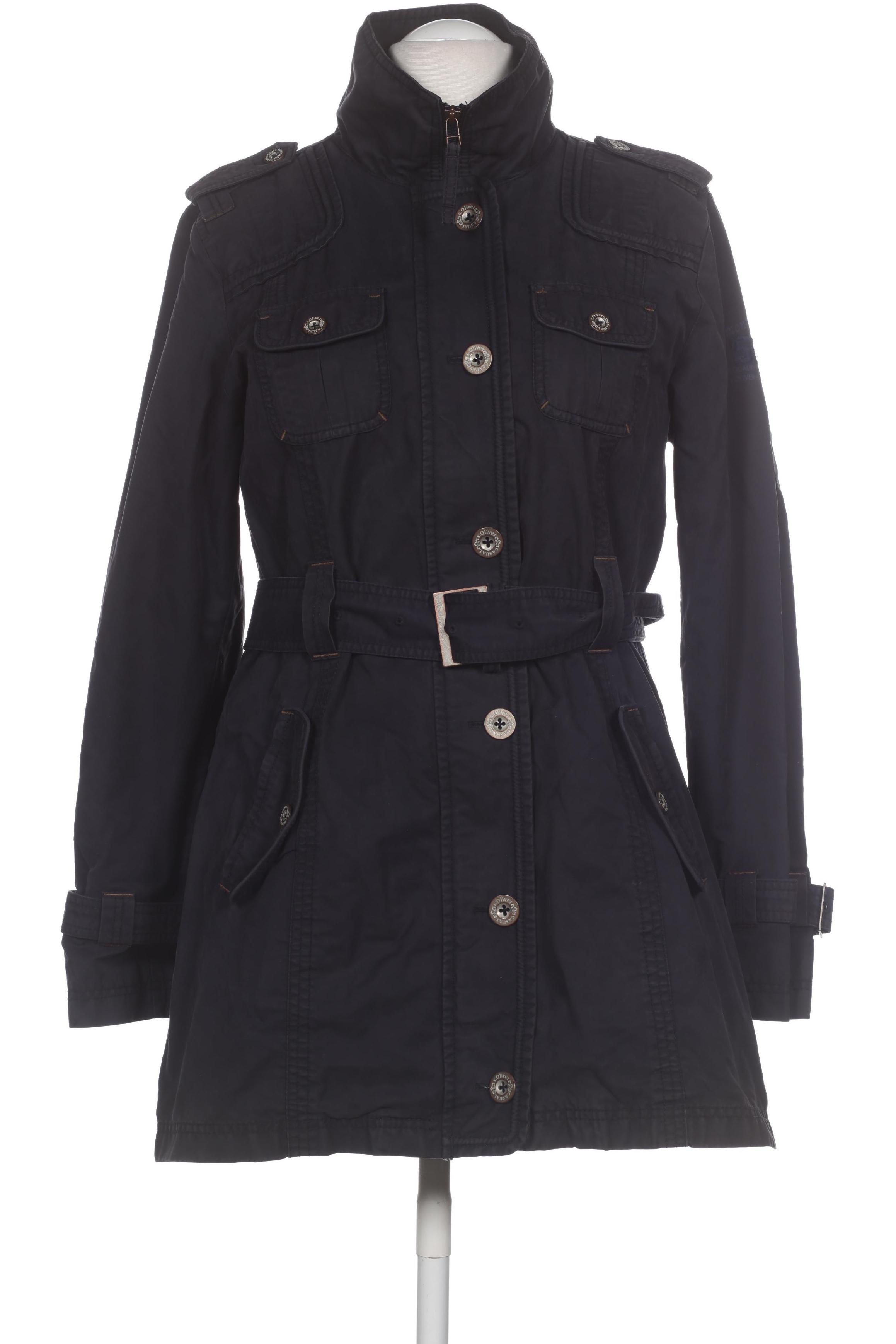 

s.Oliver Damen Mantel, schwarz, Gr. 42