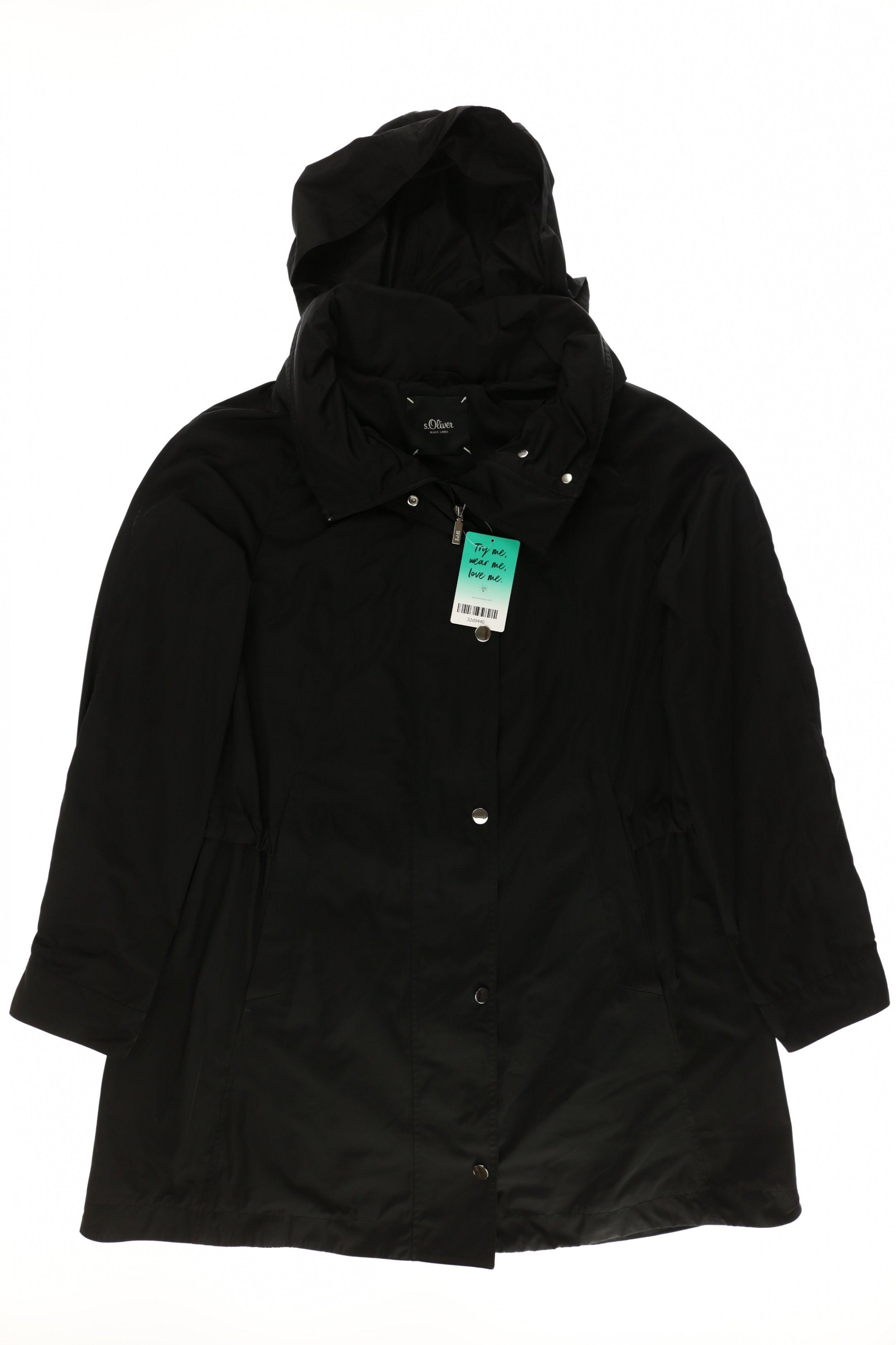 

s.Oliver Damen Mantel, schwarz, Gr. 38