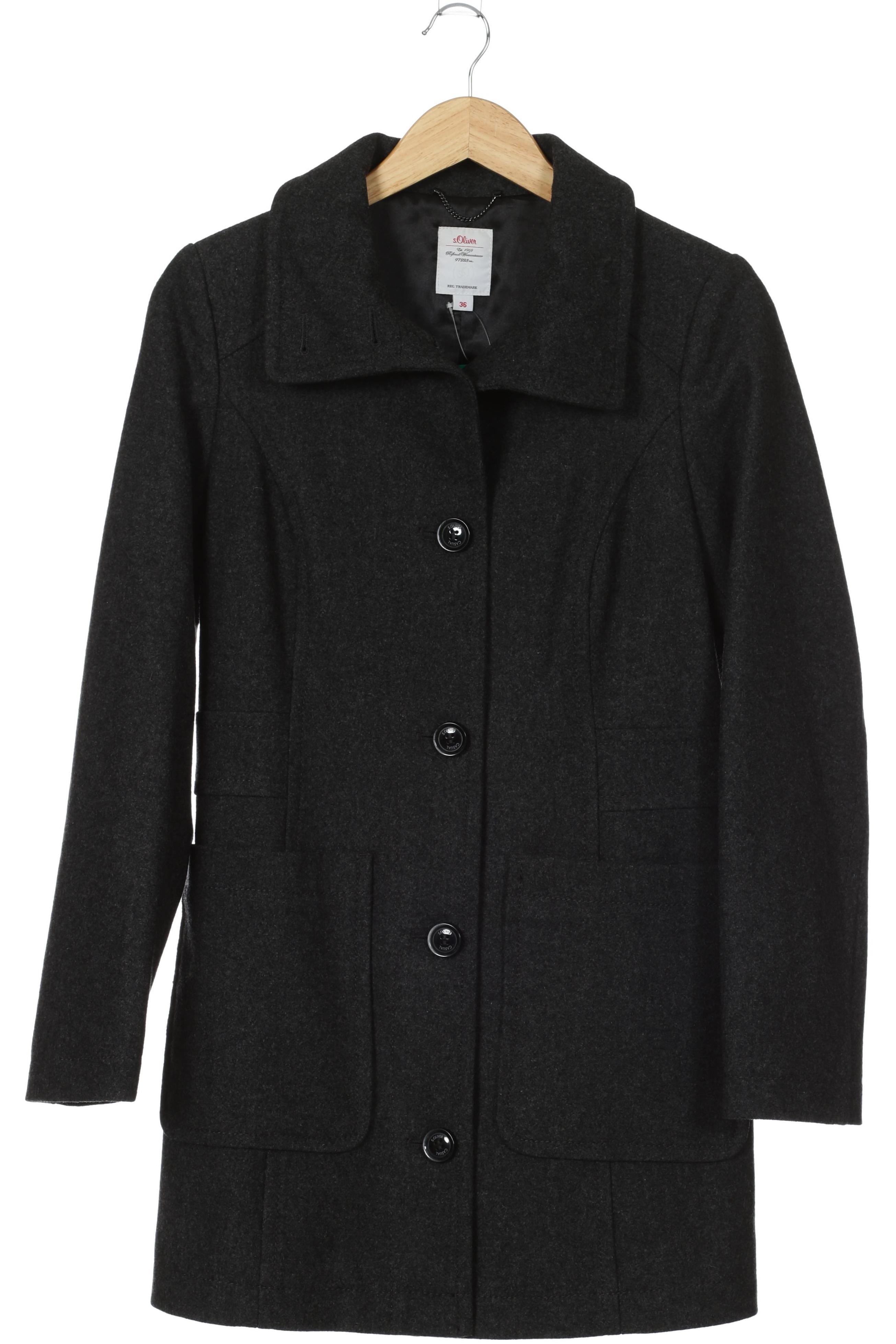 

s.Oliver Damen Mantel, grau, Gr. 36