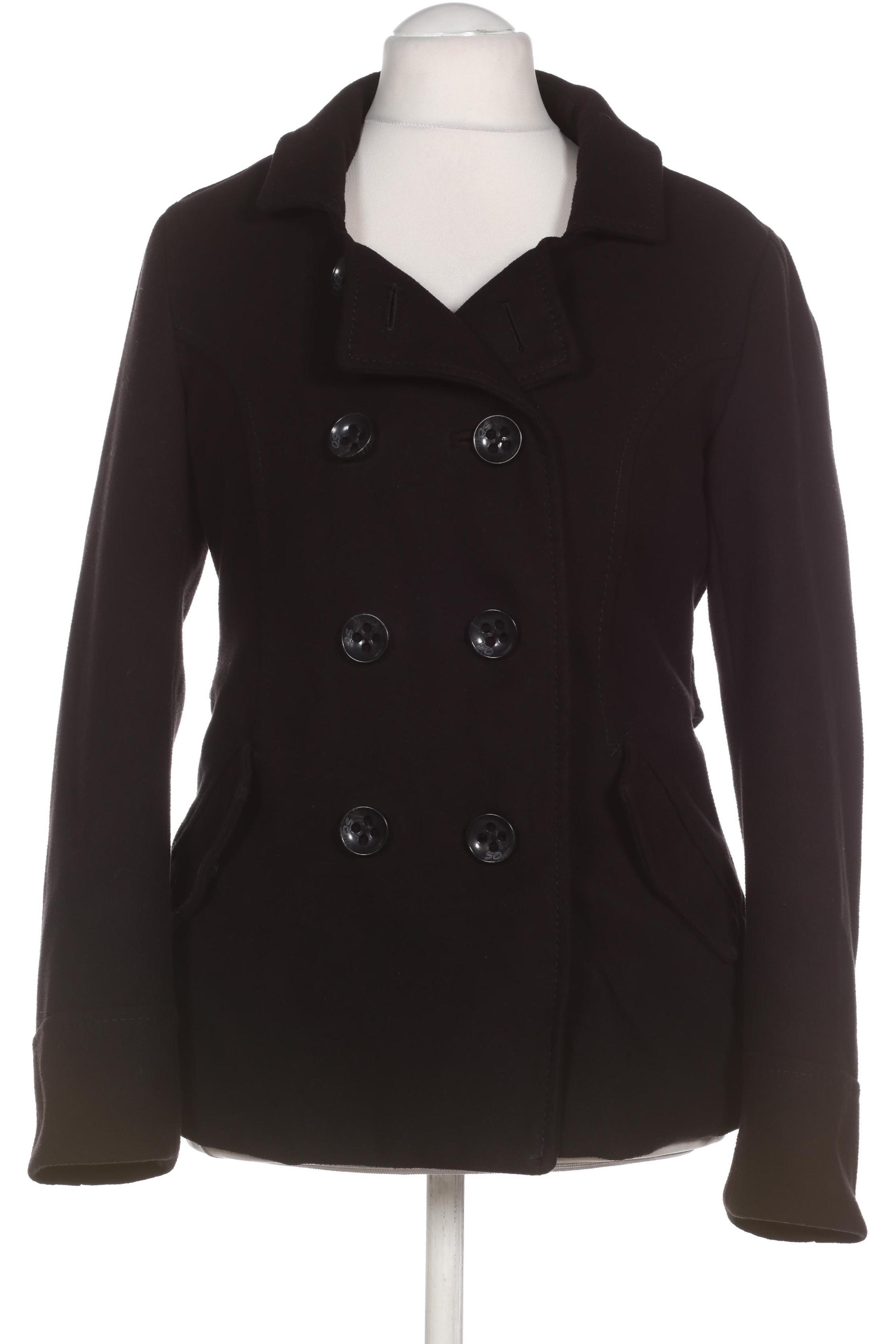 

s.Oliver Damen Mantel, schwarz, Gr.