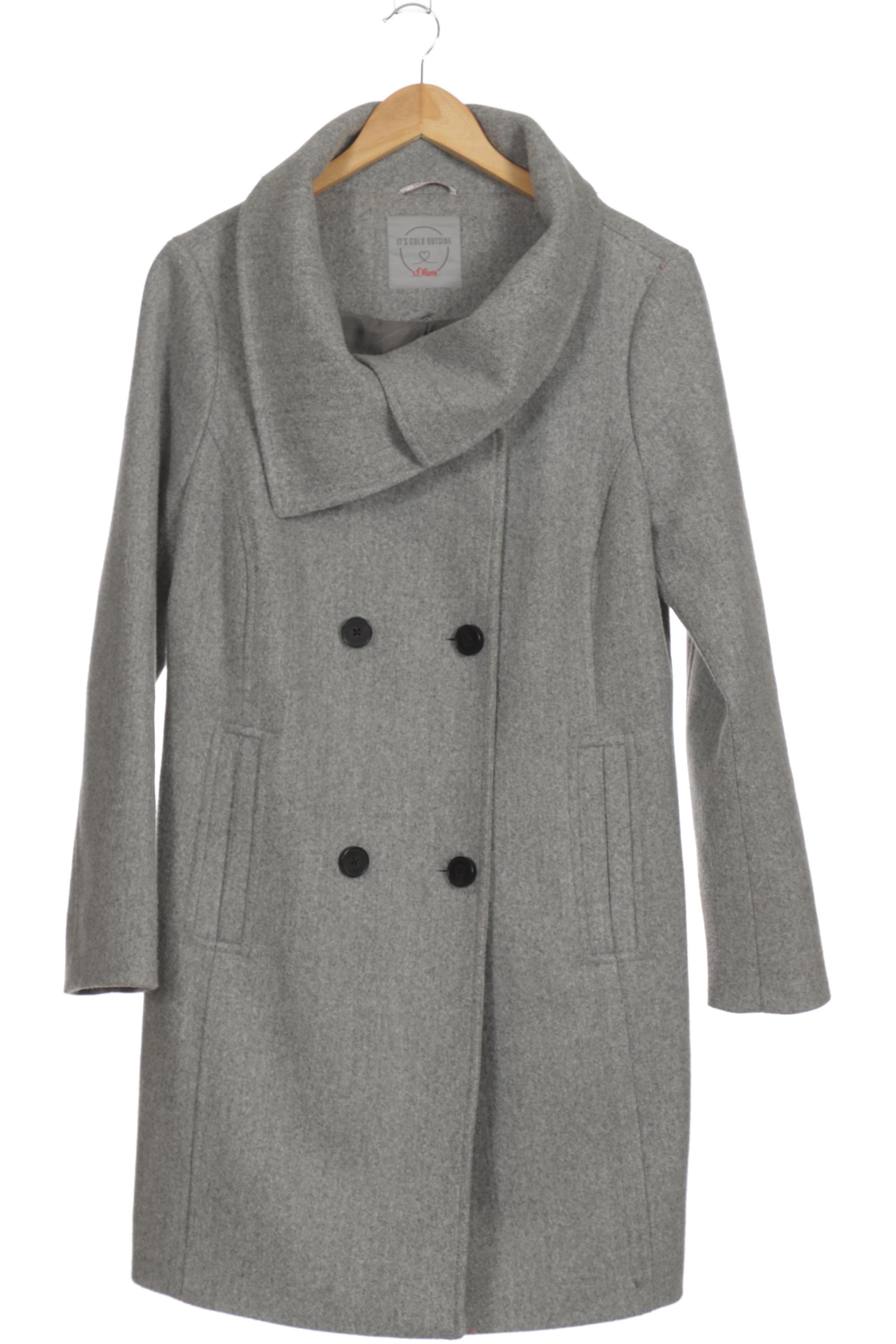 

s.Oliver Damen Mantel, grau, Gr. 40