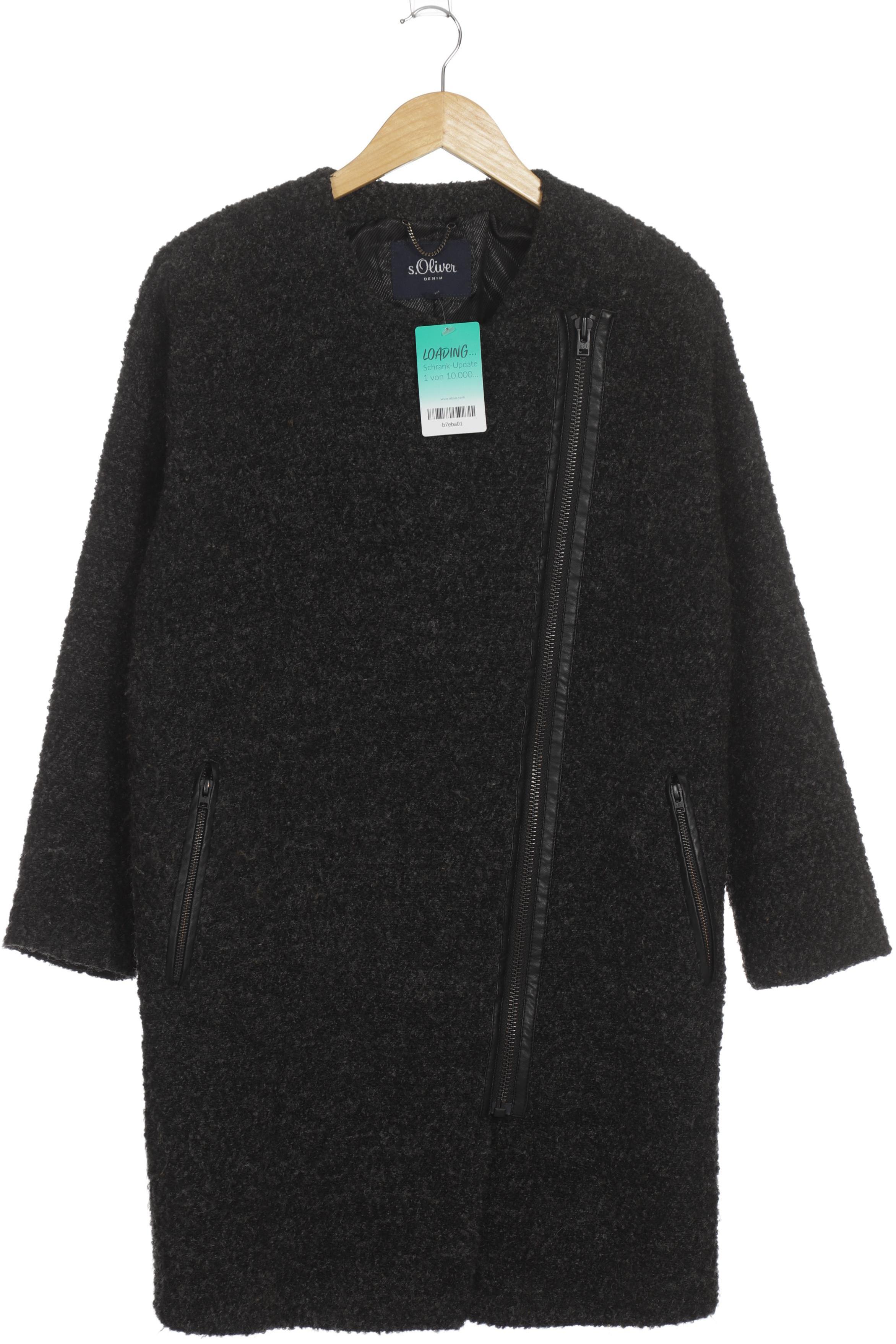 

s.Oliver Damen Mantel, schwarz, Gr.