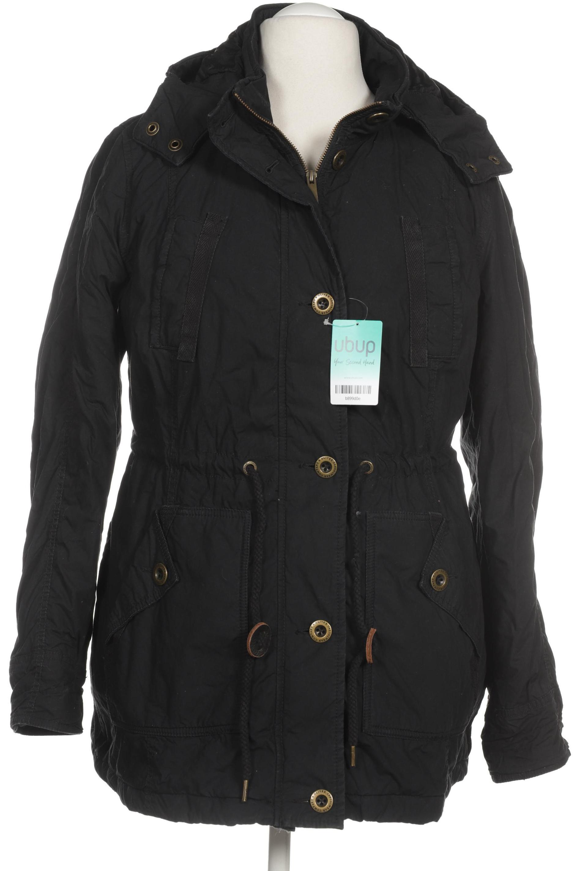 

s.Oliver Damen Mantel, schwarz, Gr. 44