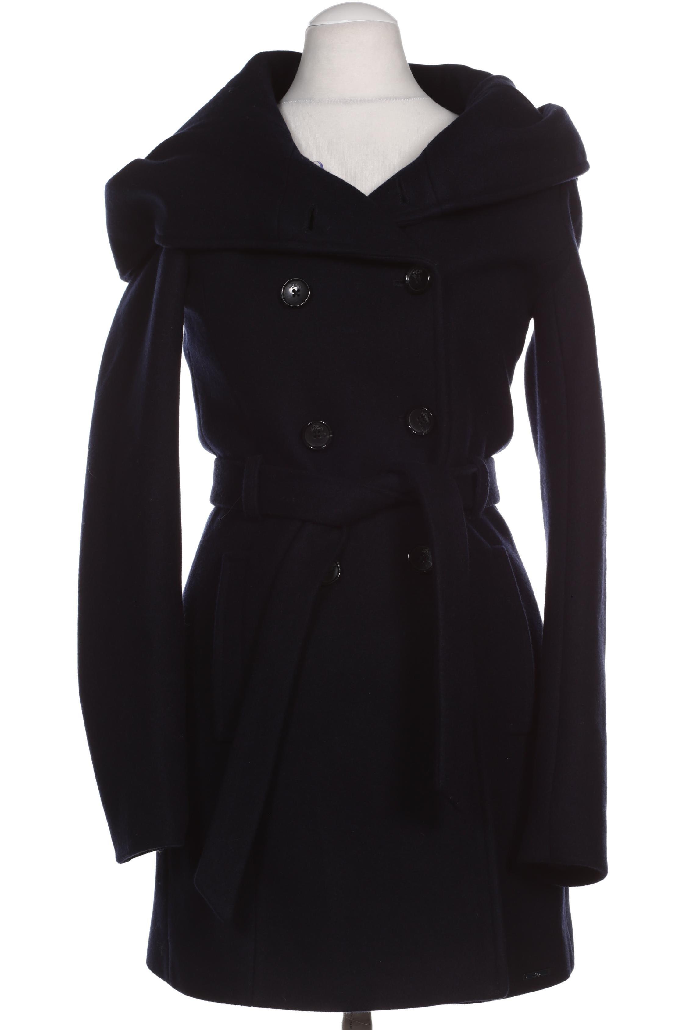 

s.Oliver Damen Mantel, blau, Gr. 34