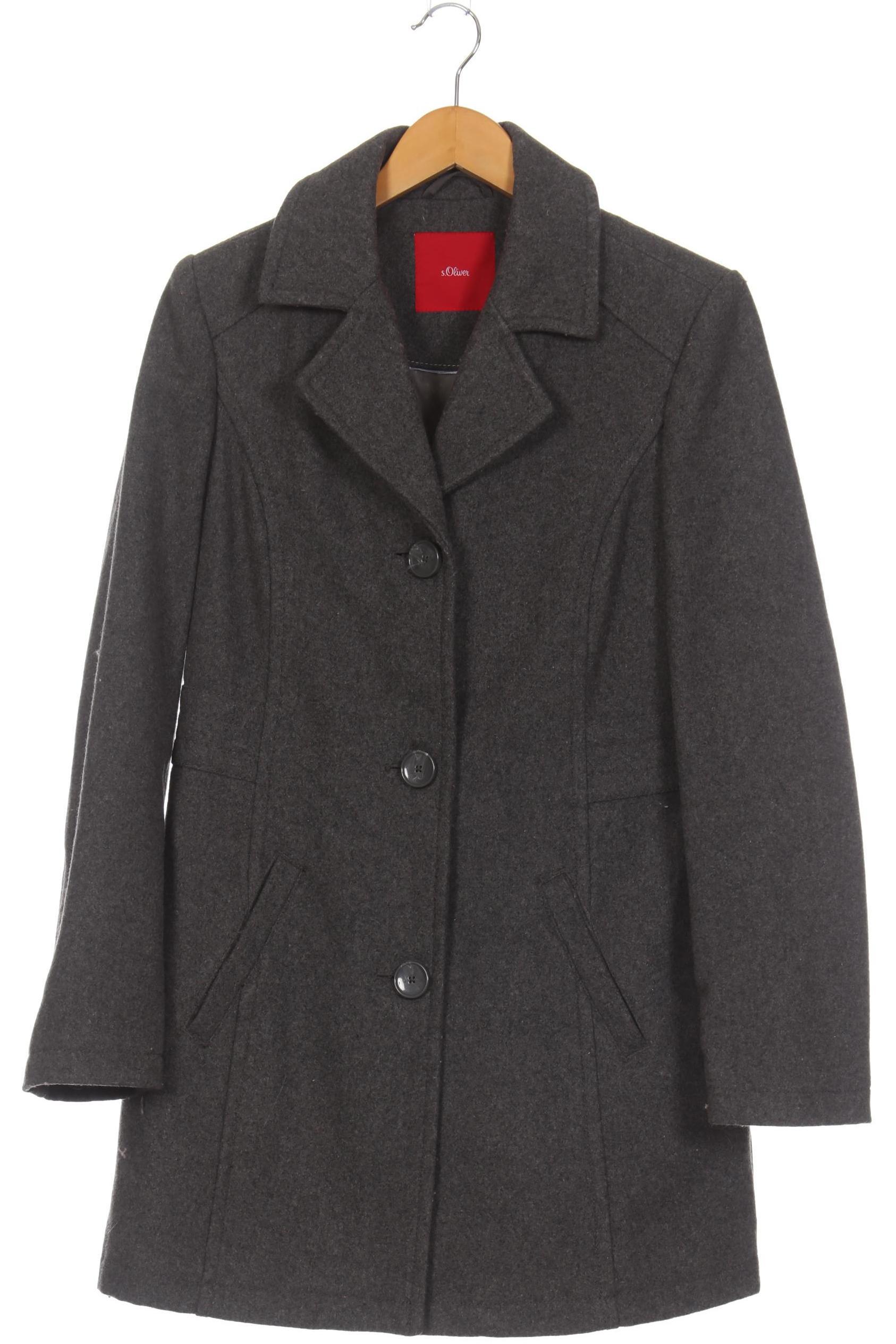 

s.Oliver Damen Mantel, grau, Gr. 38