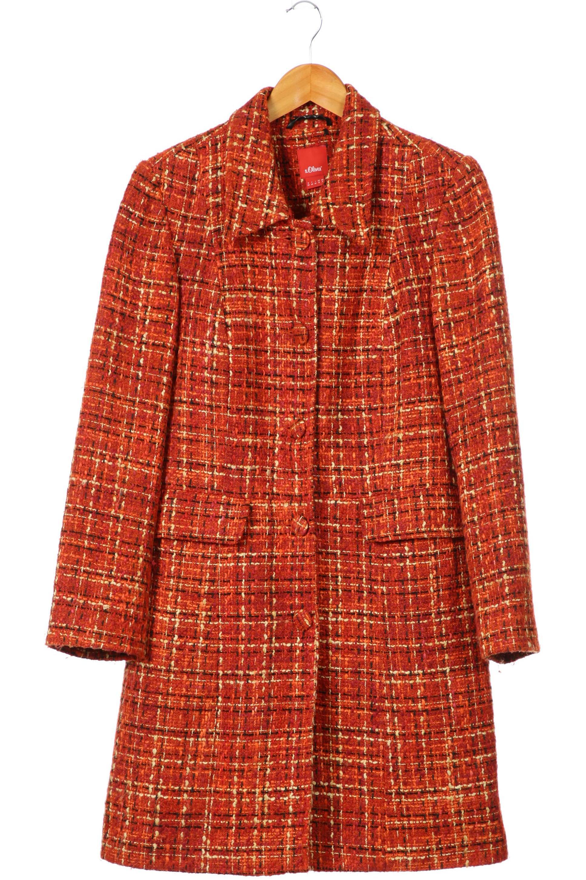 

s.Oliver Damen Mantel, orange, Gr. 38