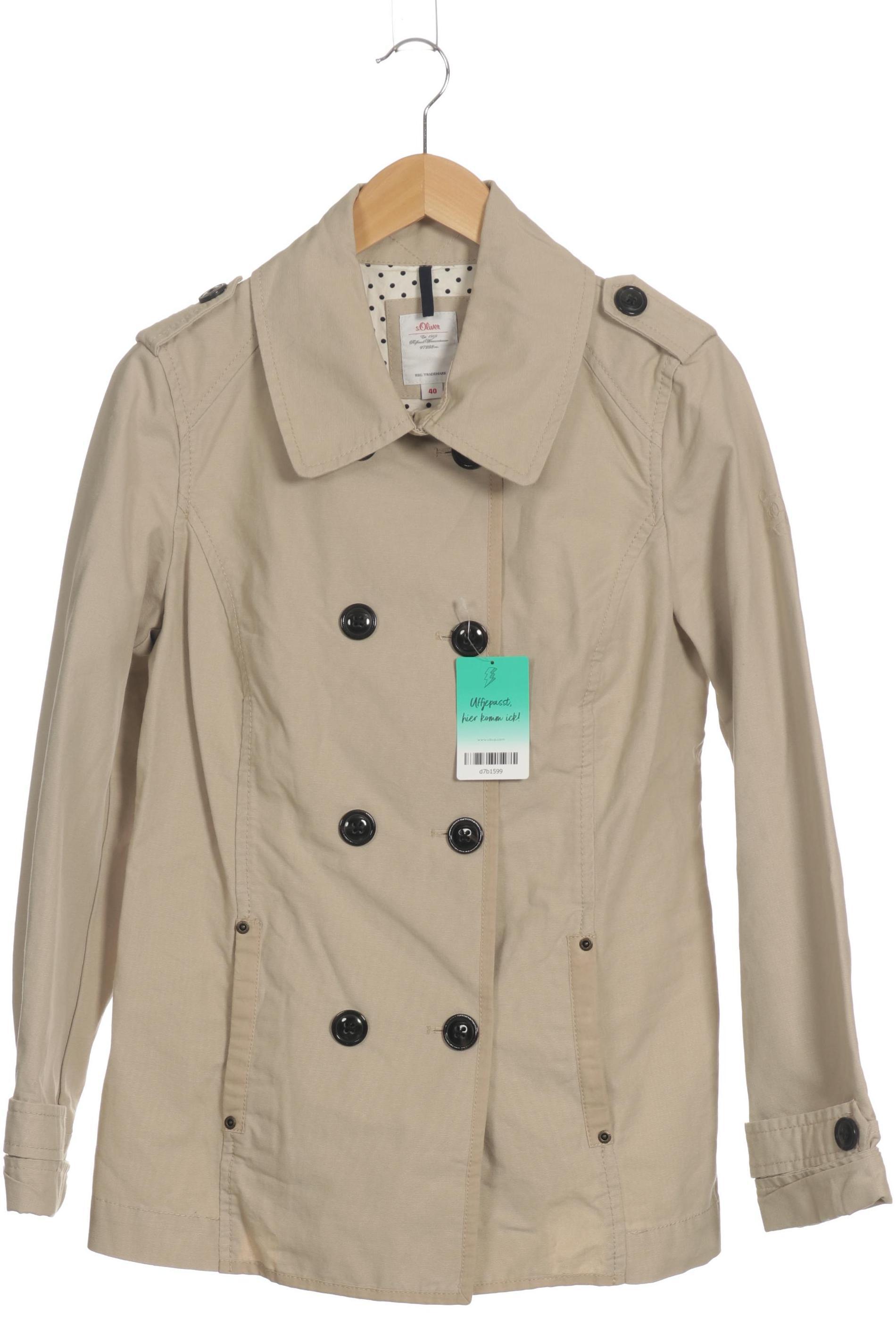 

s.Oliver Damen Mantel, beige, Gr. 40