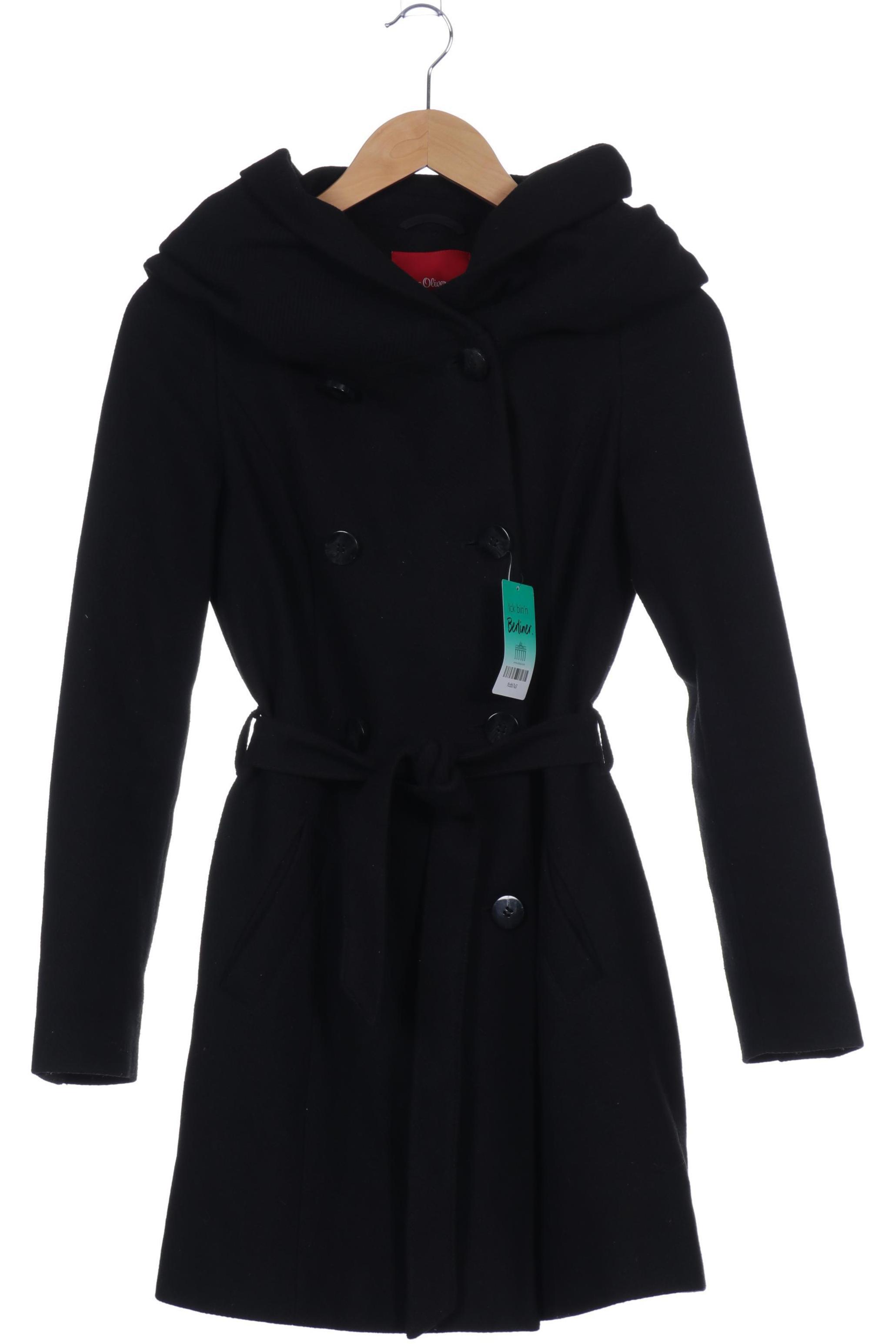 

s.Oliver Damen Mantel, schwarz, Gr.