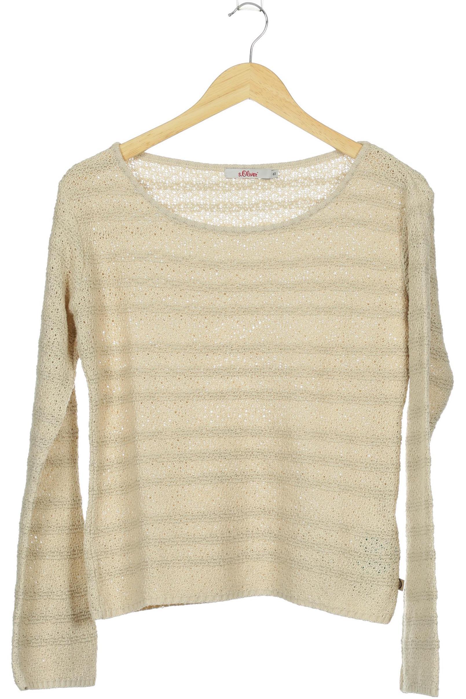

s.Oliver Damen Pullover, beige, Gr. 40