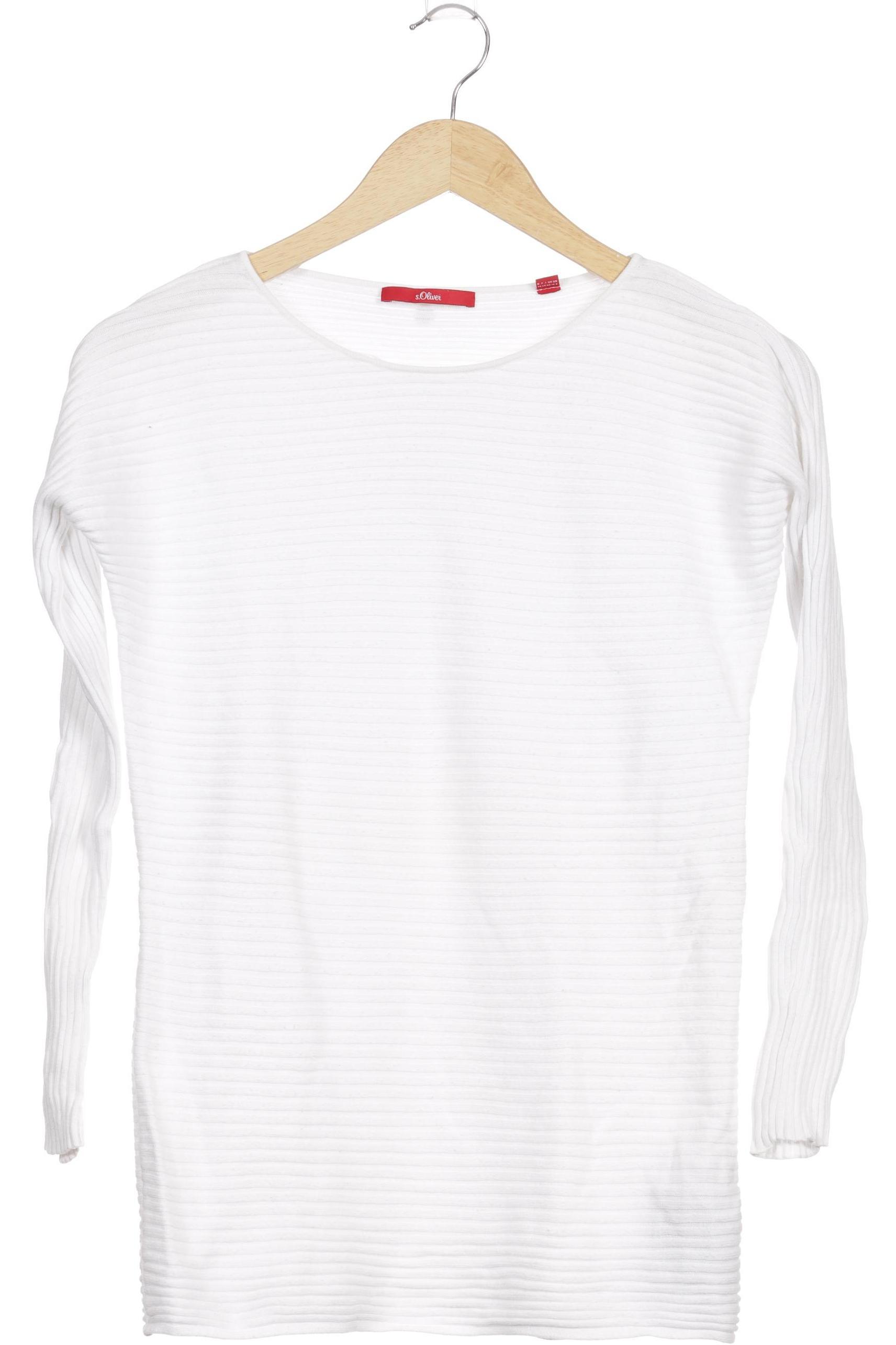 

s.Oliver Damen Pullover, weiß, Gr. 36