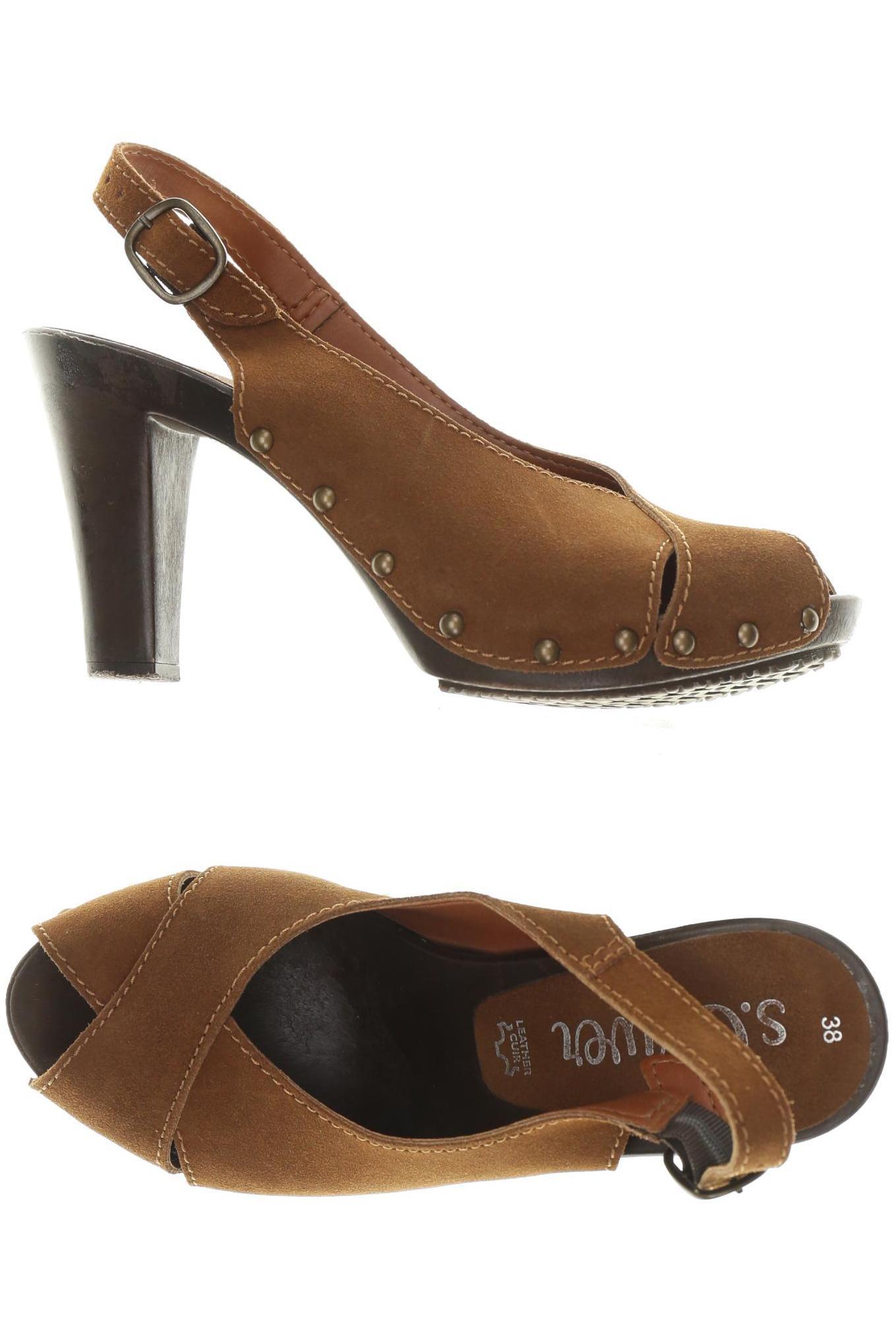 

s.Oliver Damen Sandale, braun, Gr. 38