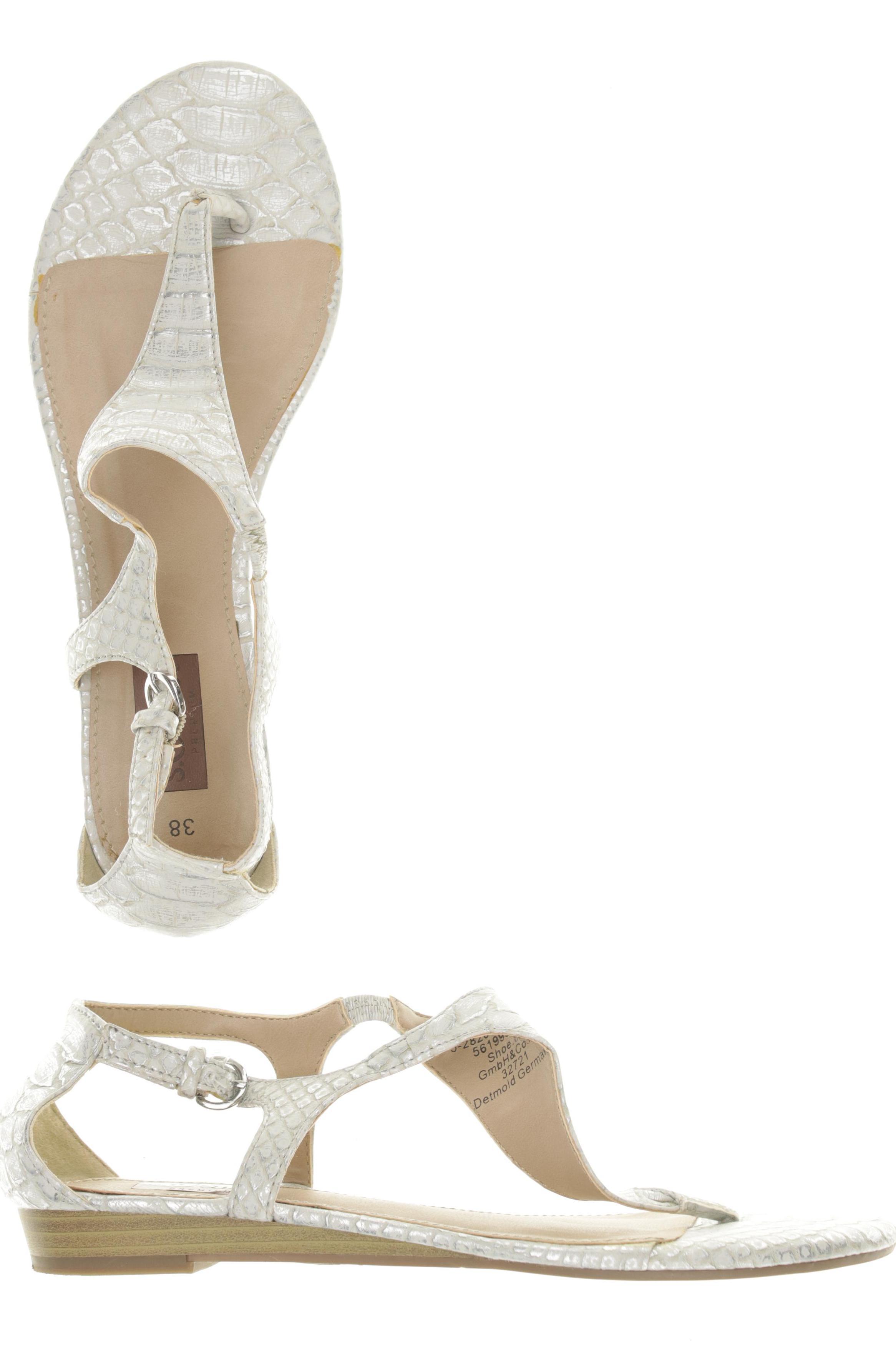 

s.Oliver Damen Sandale, silber, Gr. 38