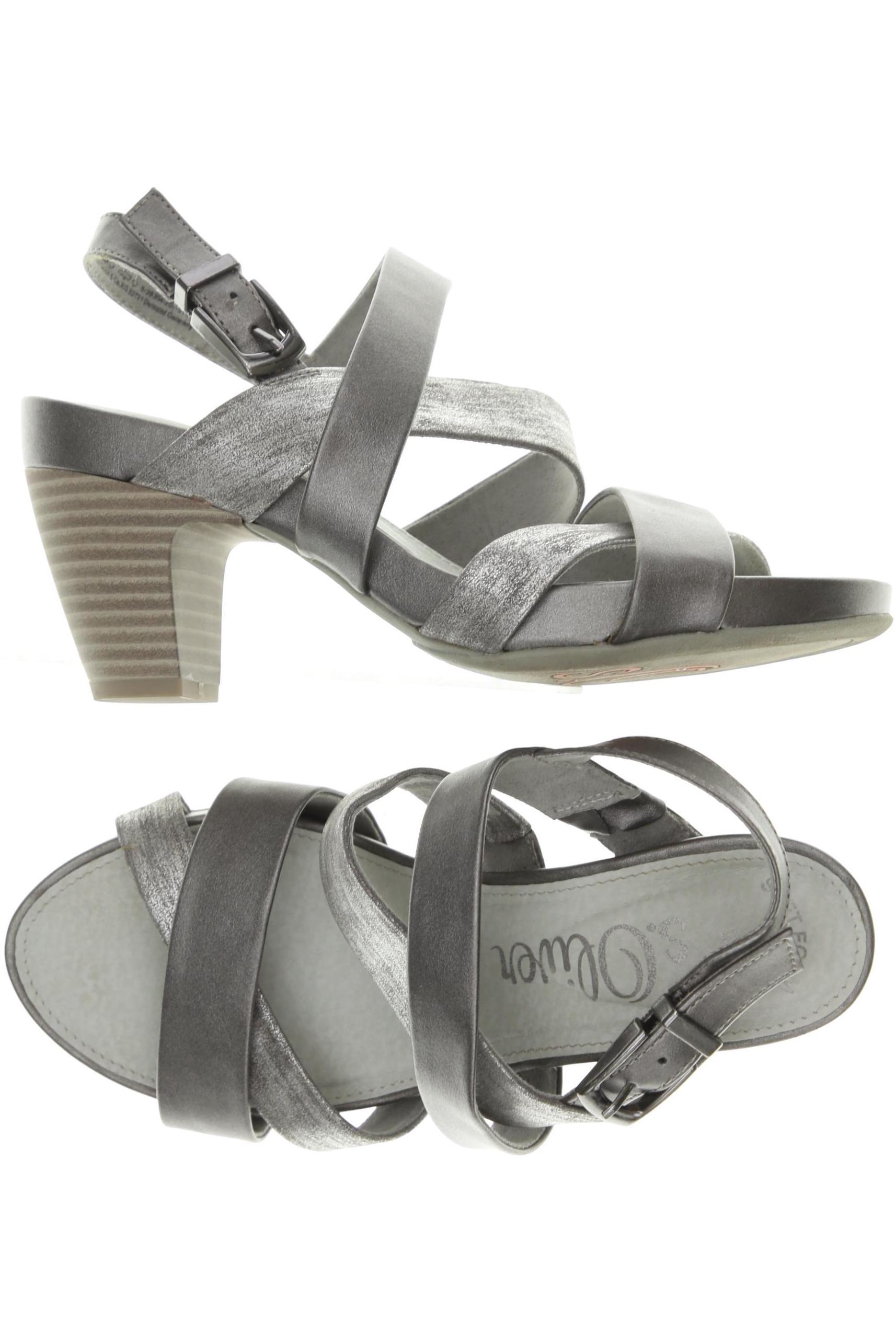 

s.Oliver Damen Sandale, grau, Gr. 38