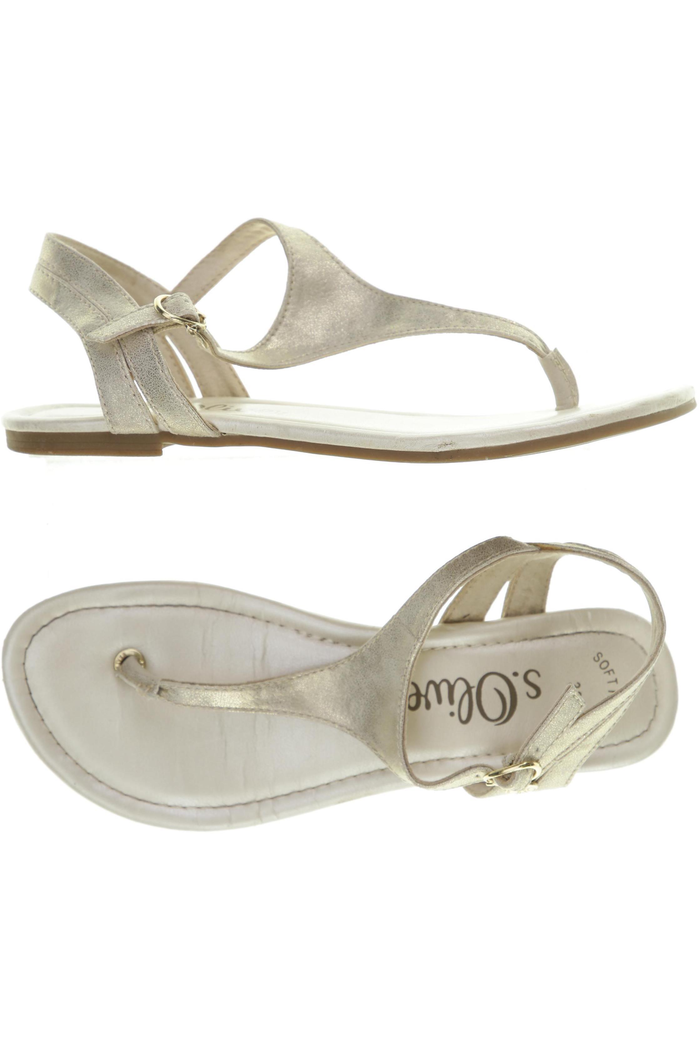 

s.Oliver Damen Sandale, silber, Gr. 38