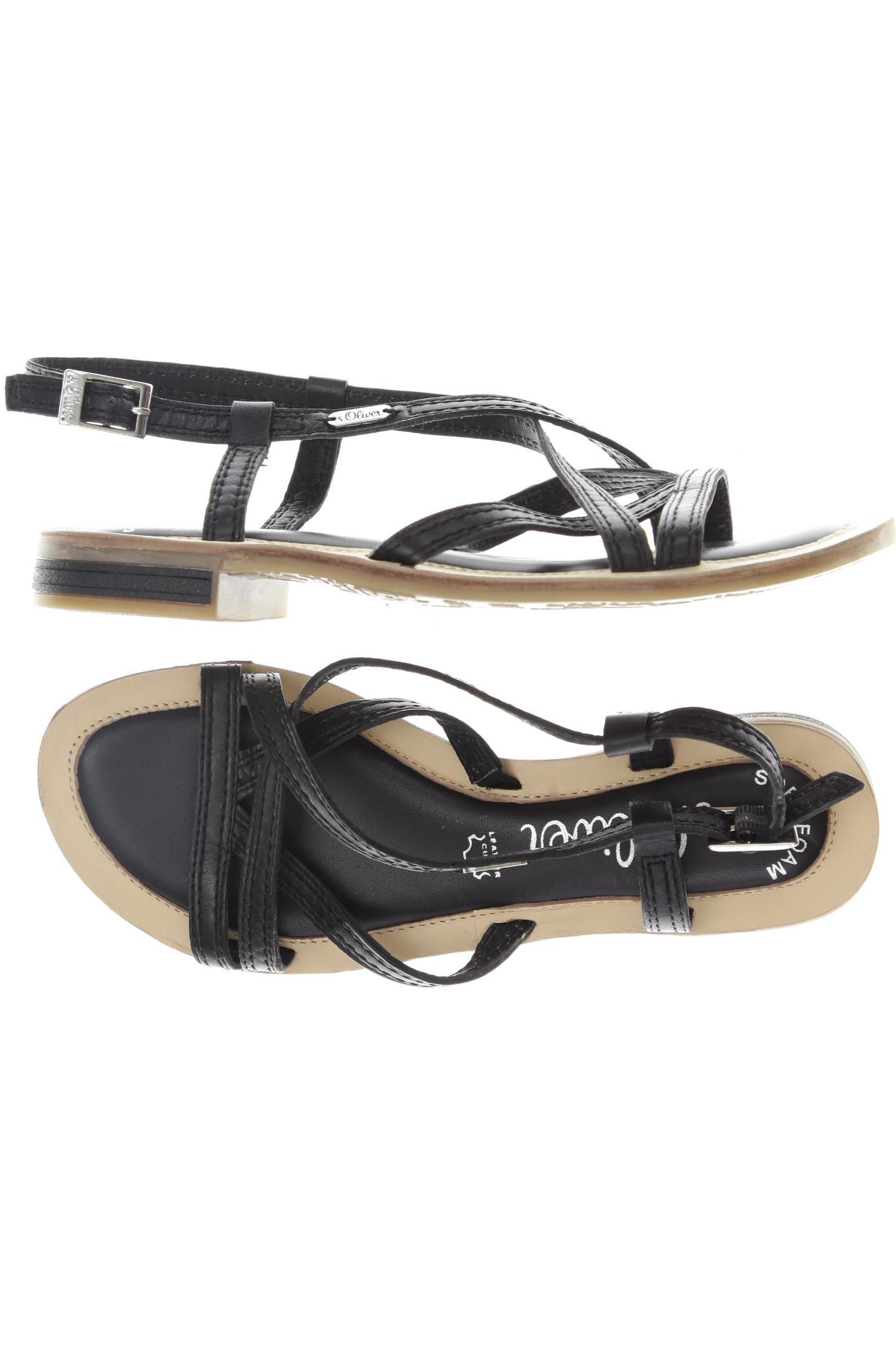 

s.Oliver Damen Sandale, schwarz, Gr. 37