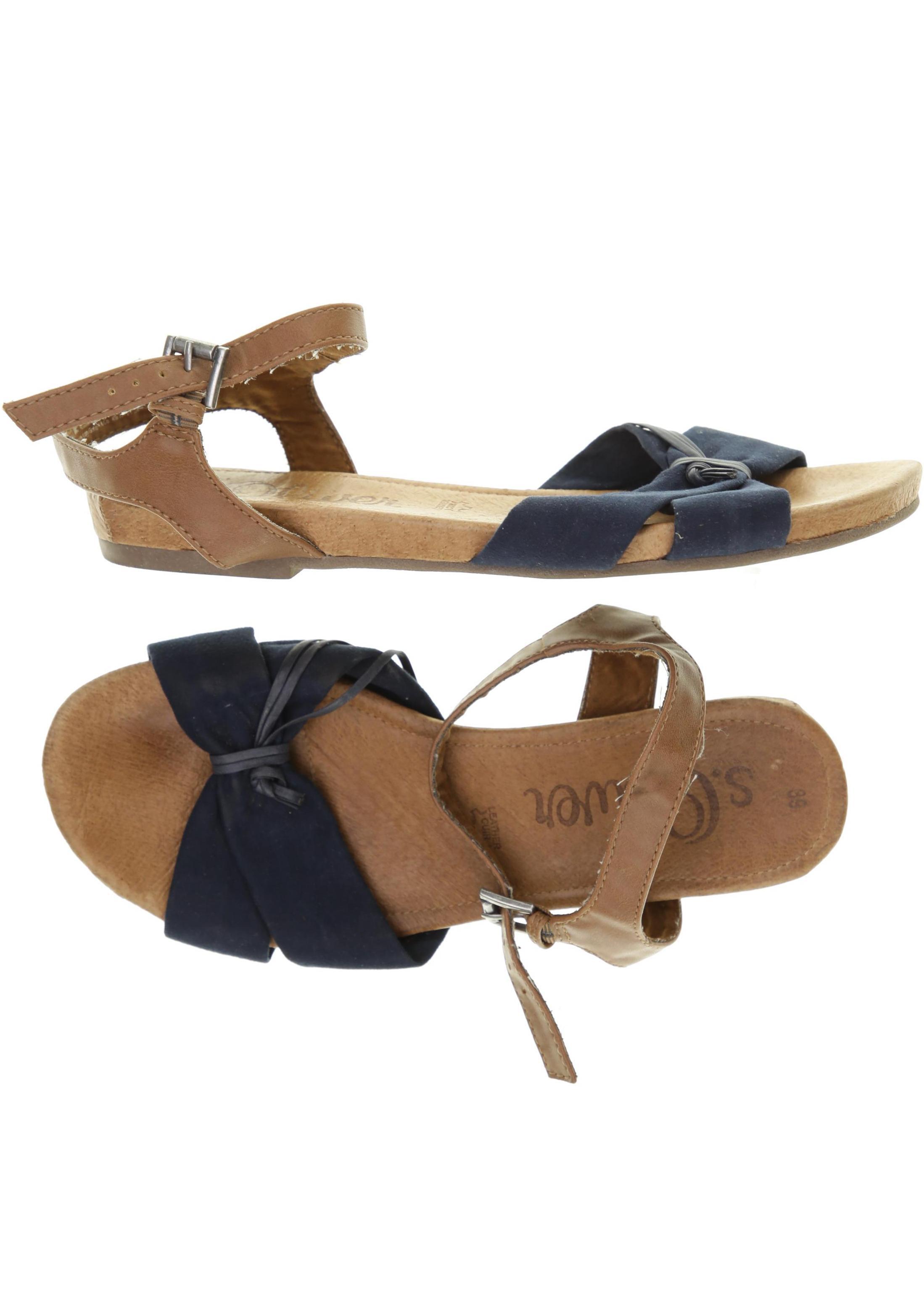 

s.Oliver Damen Sandale, blau, Gr. 39