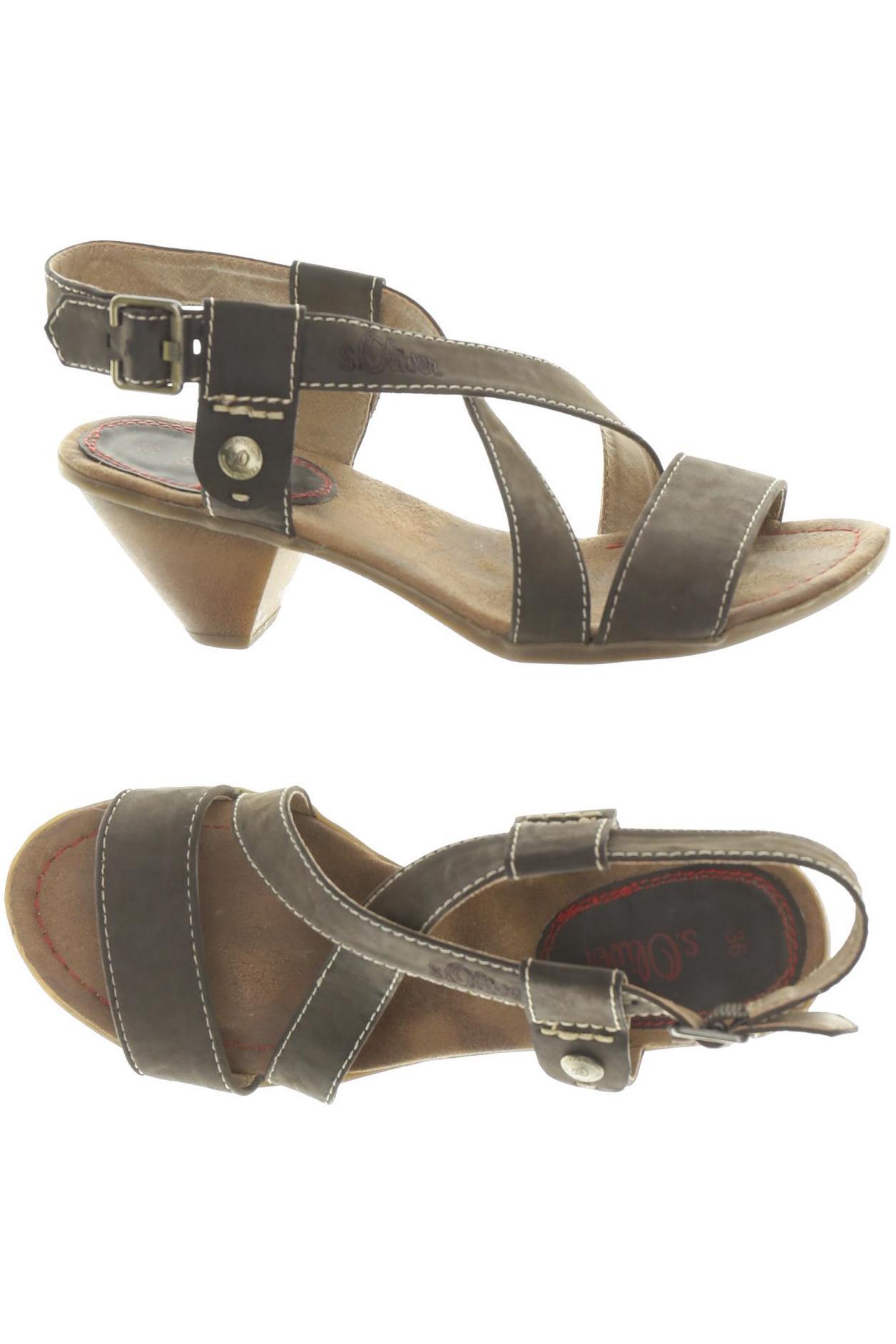 

s.Oliver Damen Sandale, grün, Gr. 36