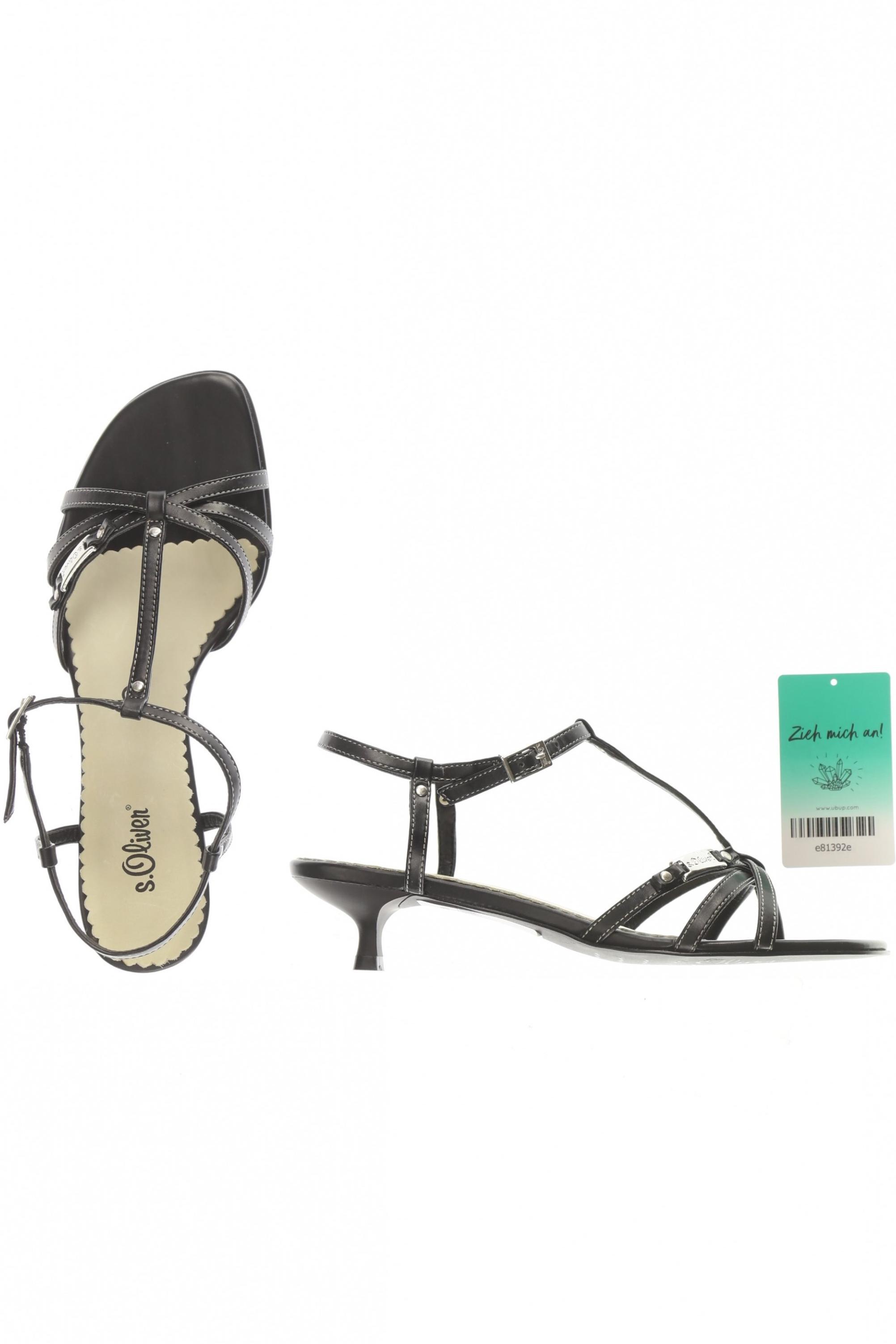 

s.Oliver Damen Sandale, schwarz, Gr. 39