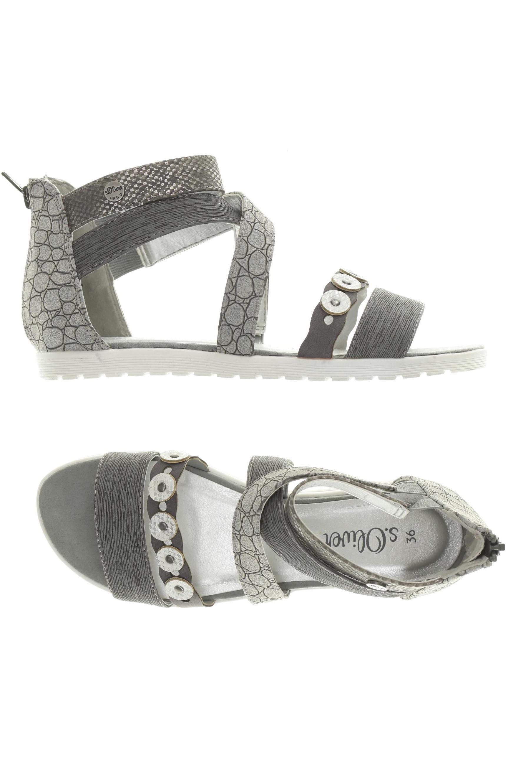 

s.Oliver Damen Sandale, grau, Gr. 36