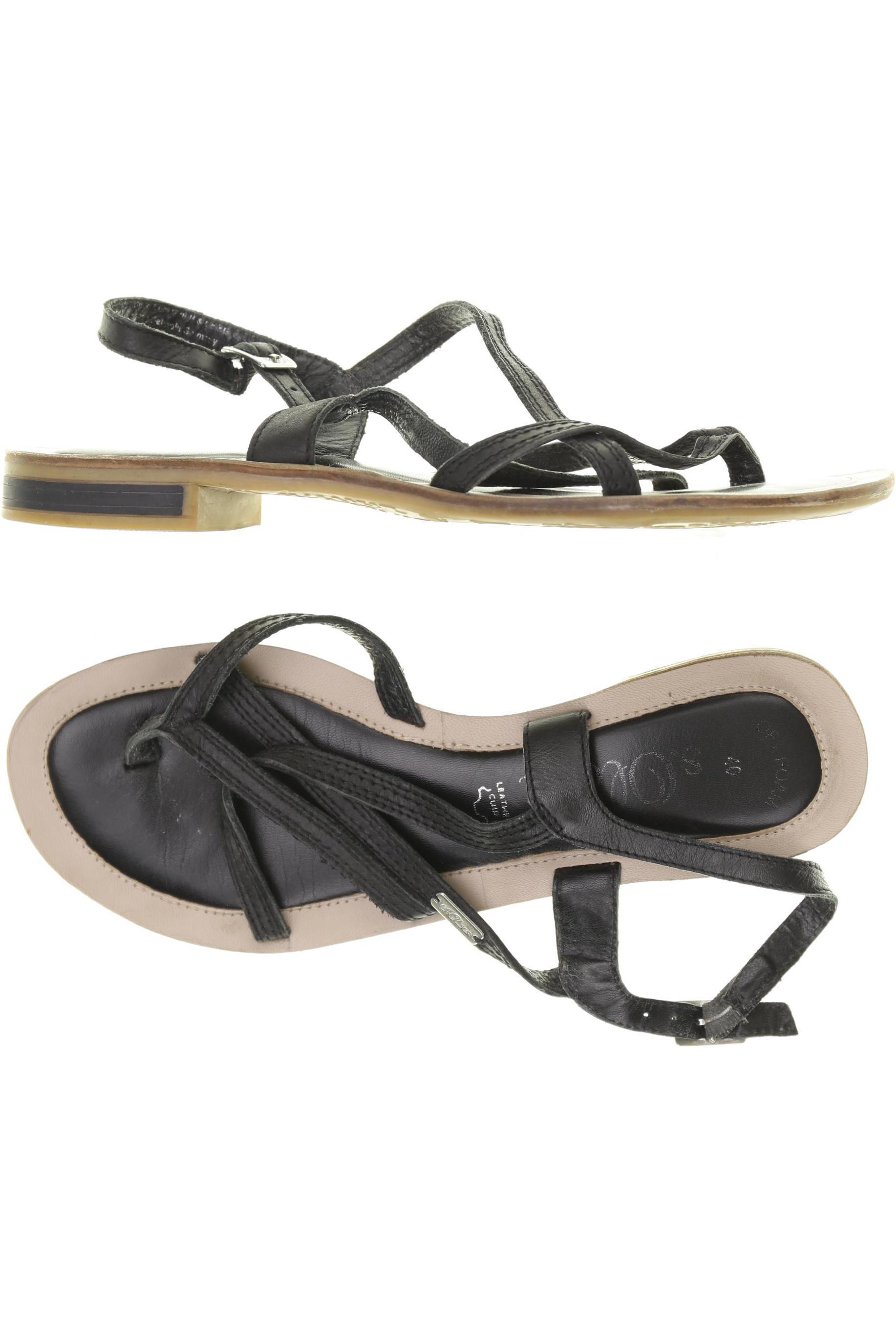 

s.Oliver Damen Sandale, schwarz, Gr. 40