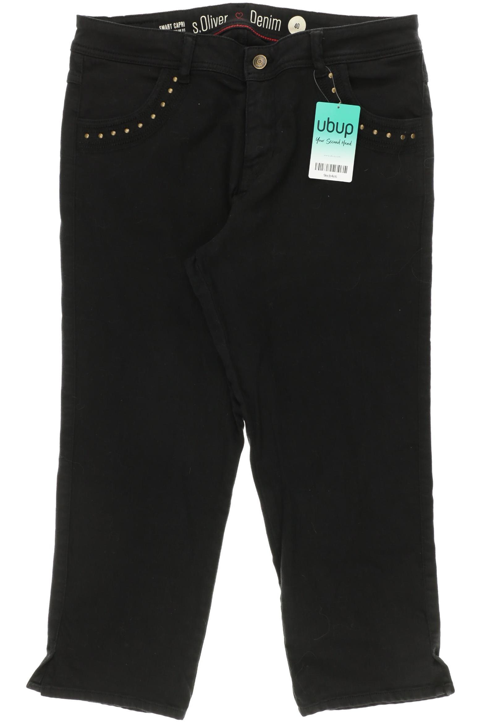 

s.Oliver Damen Shorts, schwarz, Gr. 40