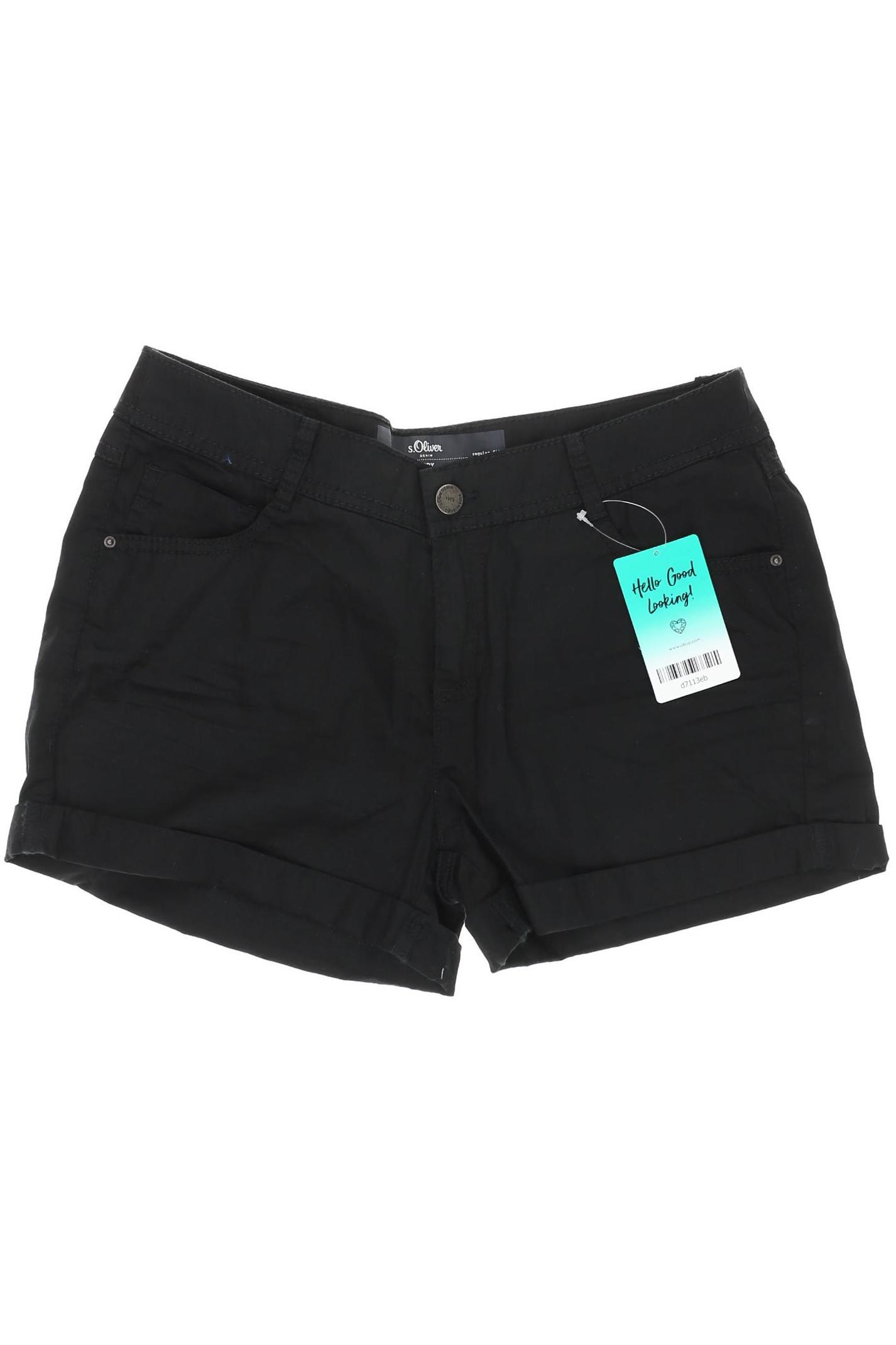 

s.Oliver Damen Shorts, schwarz, Gr. 34