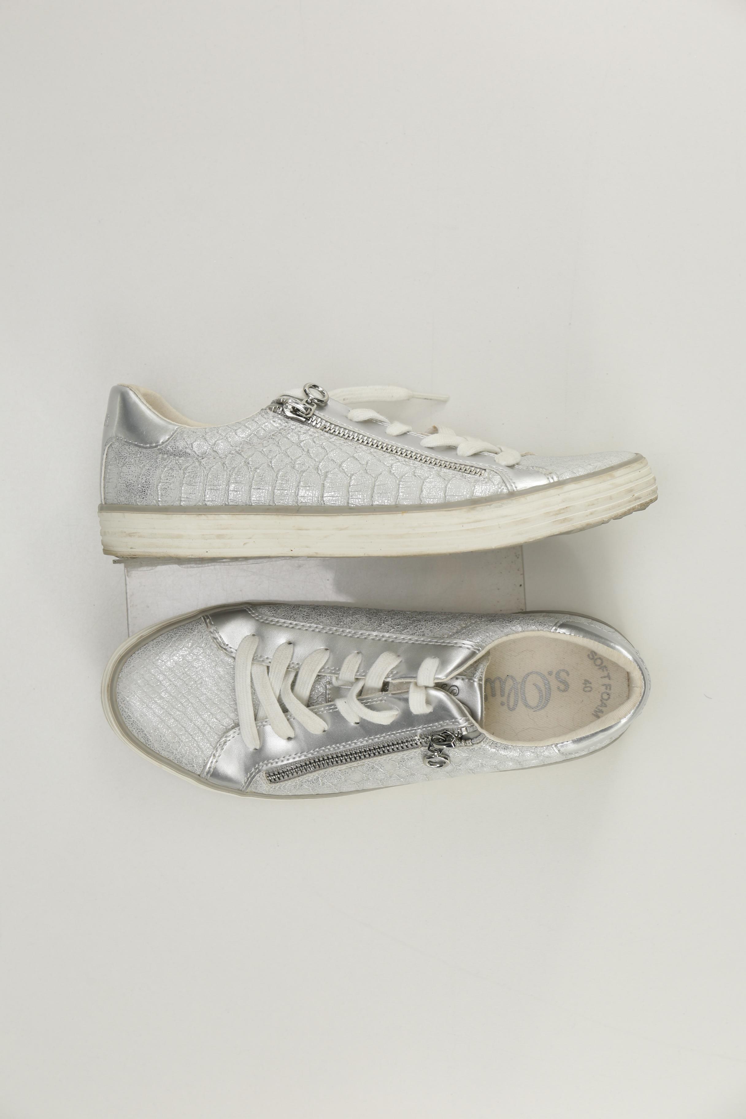 

s.Oliver Damen Sneakers, silber, Gr. 40