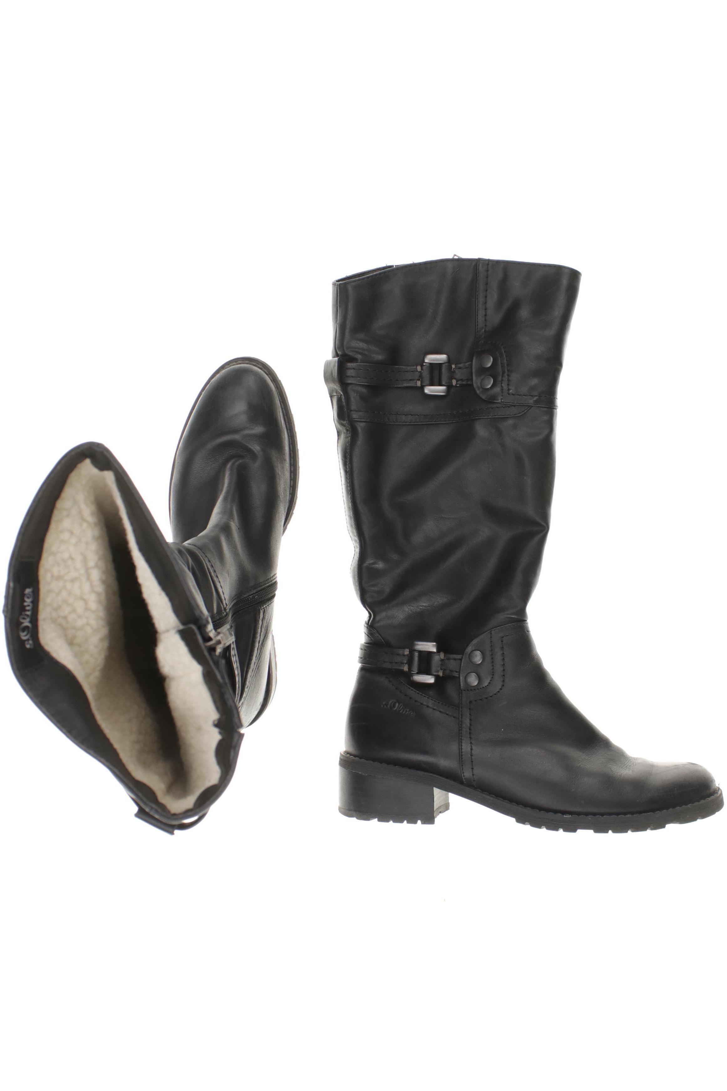 

s.Oliver Damen Stiefel, schwarz, Gr. 39