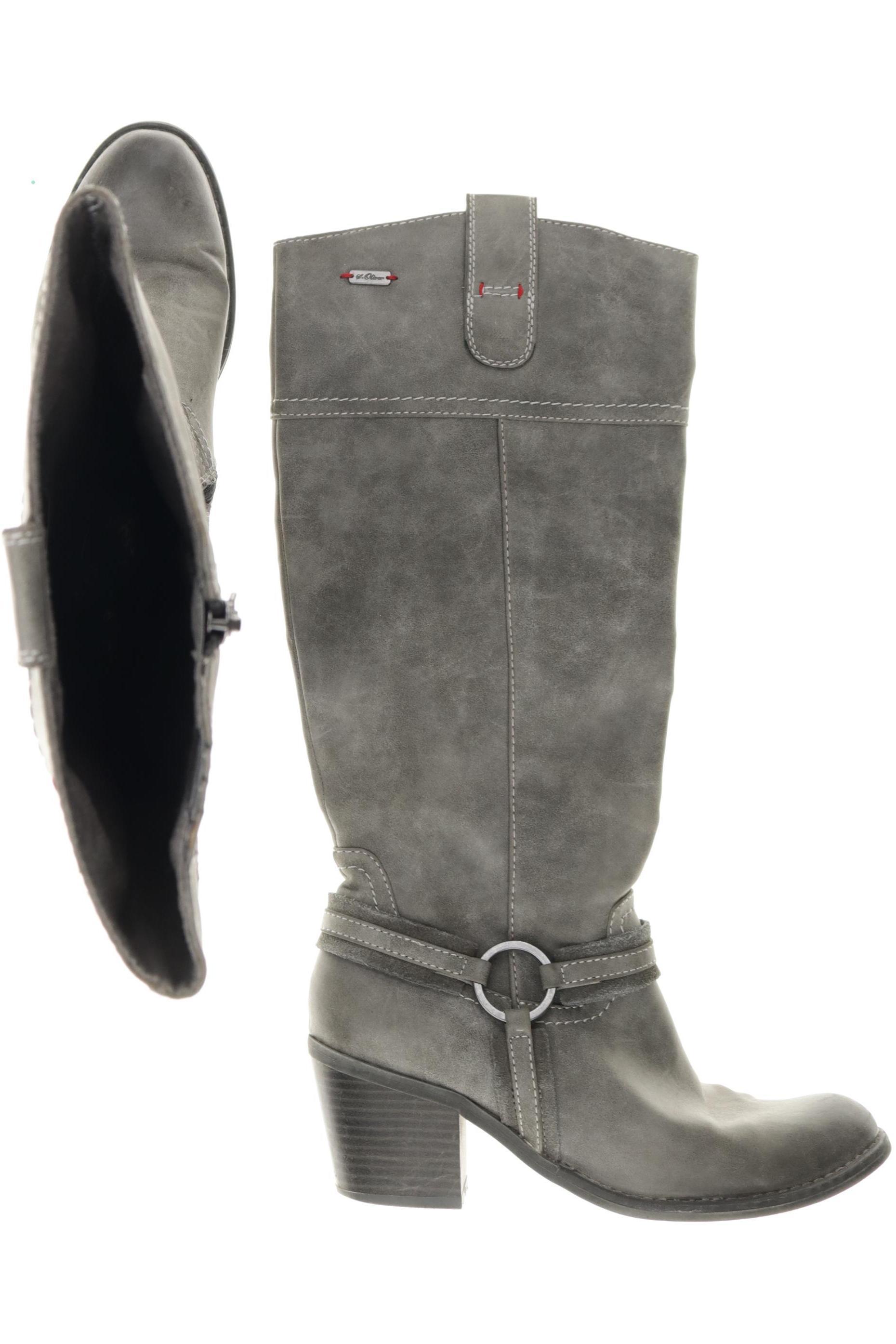 

s.Oliver Damen Stiefel, grau, Gr. 40