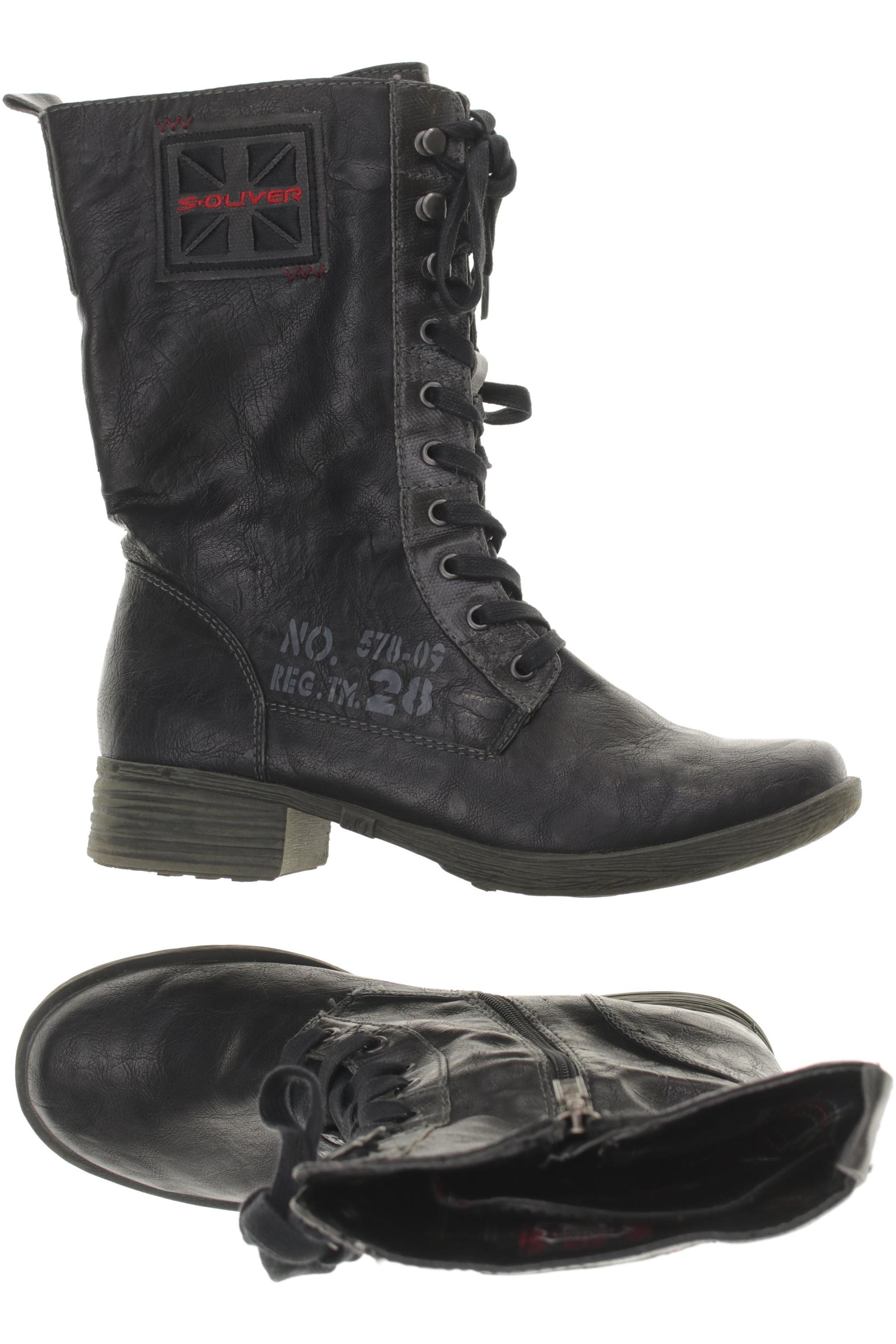 

s.Oliver Damen Stiefel, schwarz, Gr. 40