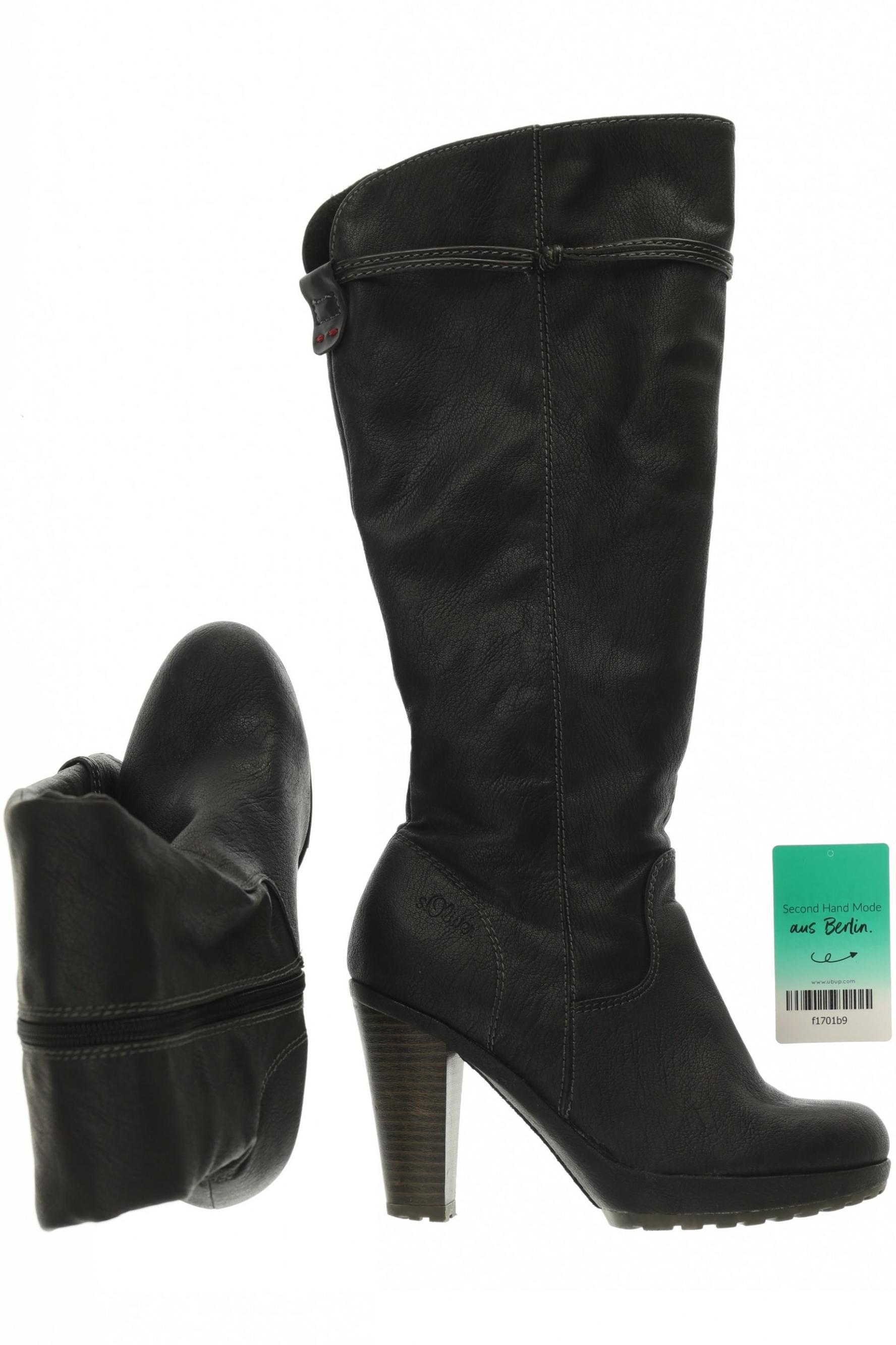 

s.Oliver Damen Stiefel, schwarz, Gr. 37