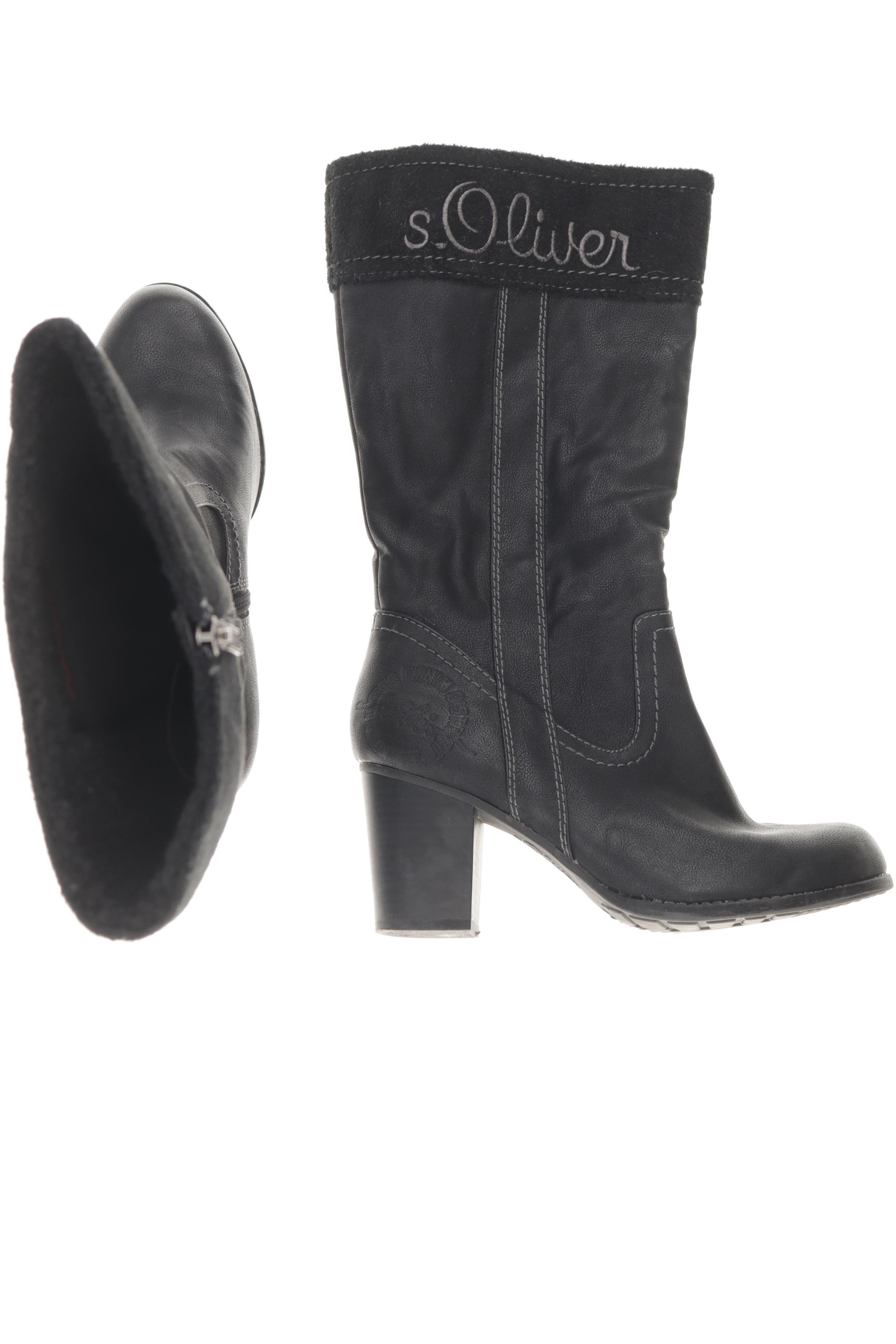 

s.Oliver Damen Stiefel, schwarz, Gr. 39
