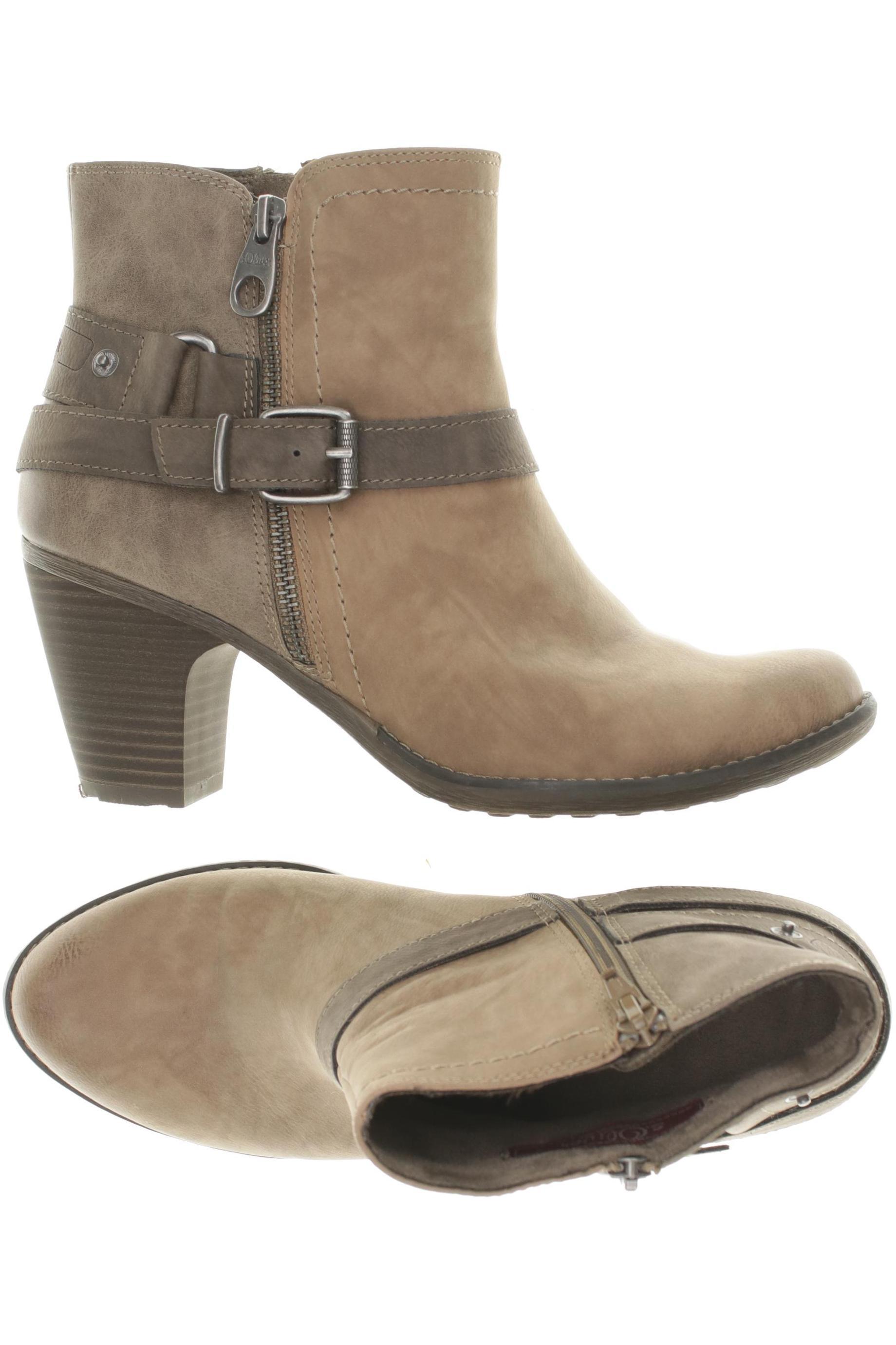 

s.Oliver Damen Stiefelette, beige, Gr. 40