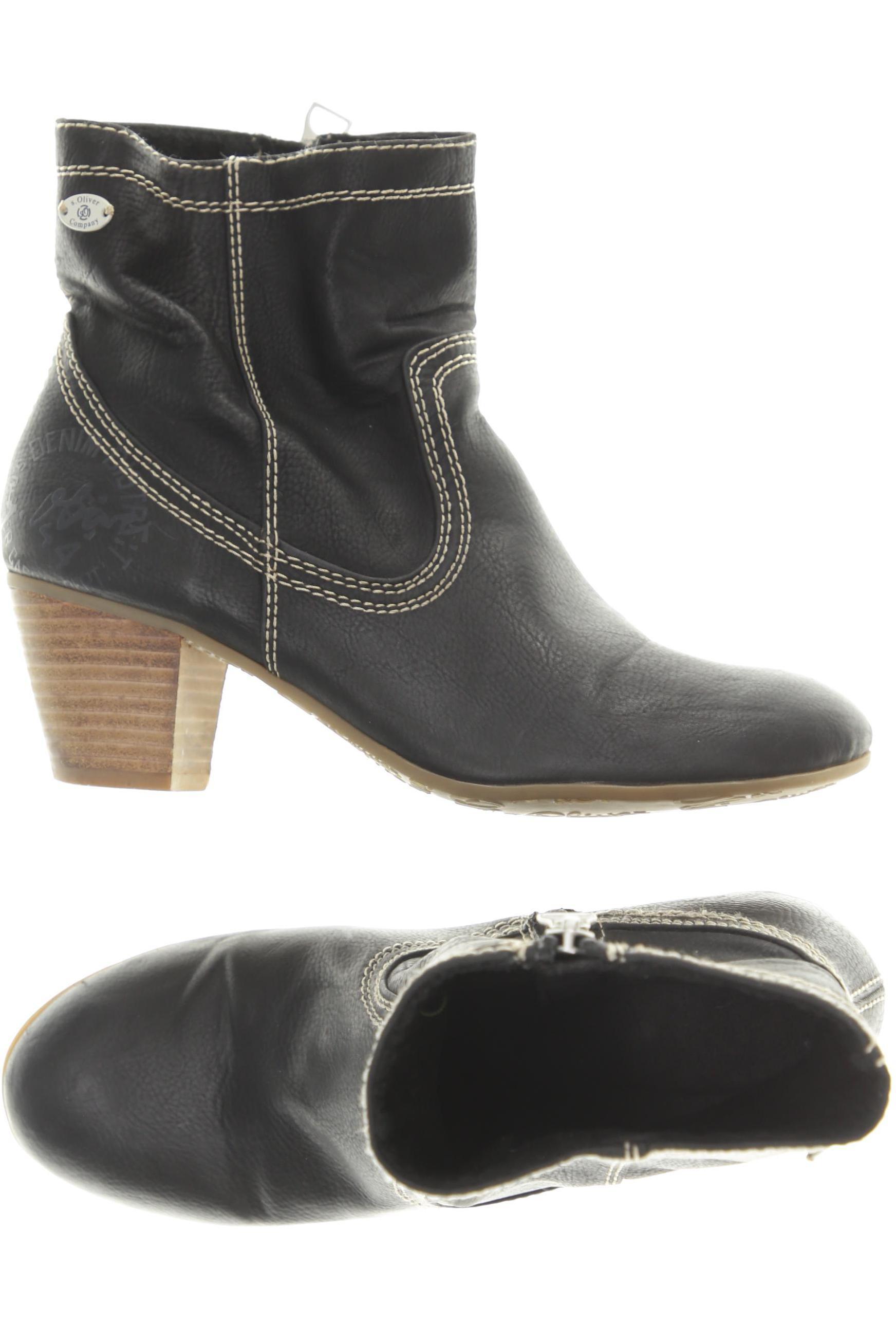 

s.Oliver Damen Stiefelette, schwarz, Gr. 38