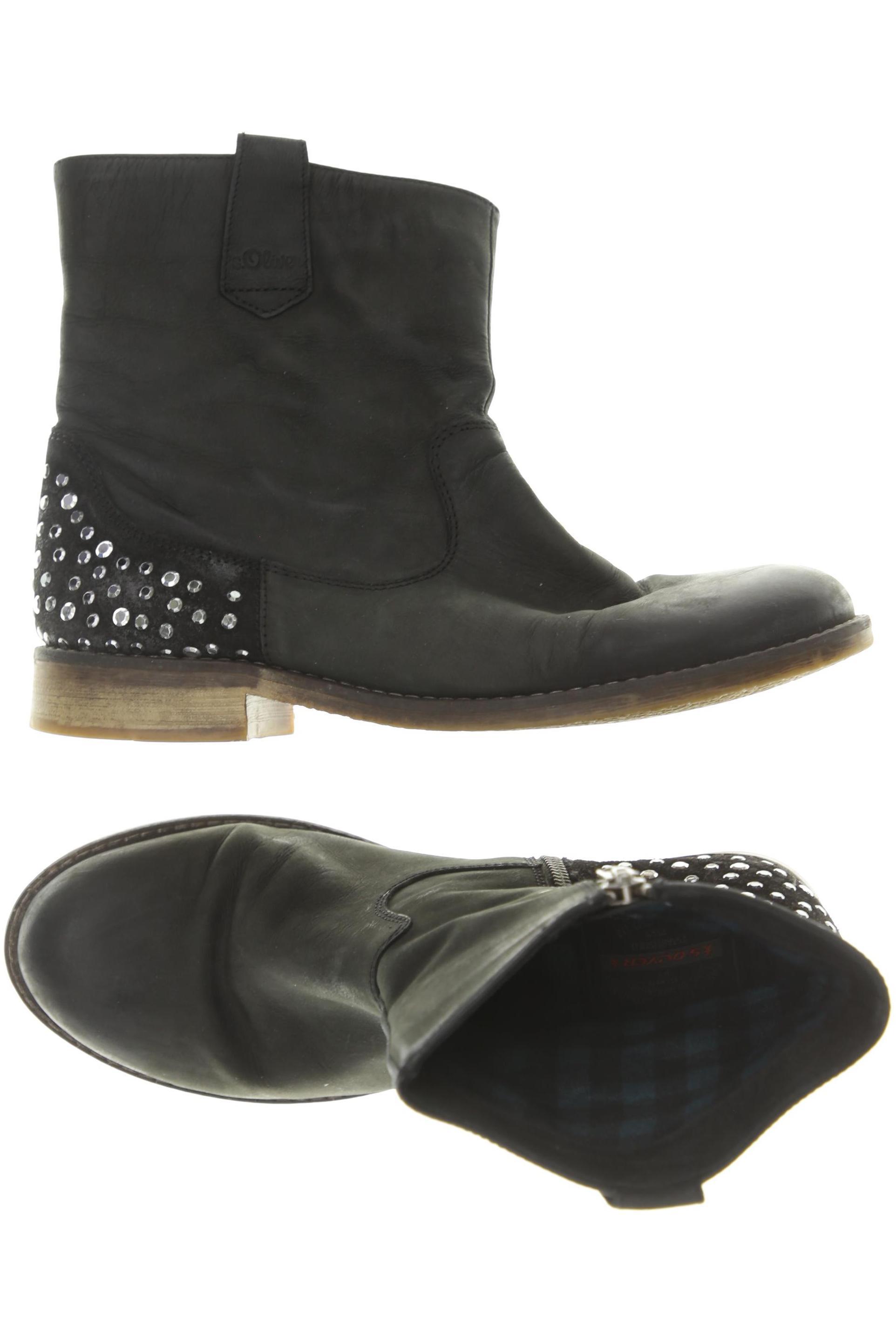

s.Oliver Damen Stiefelette, schwarz, Gr. 39