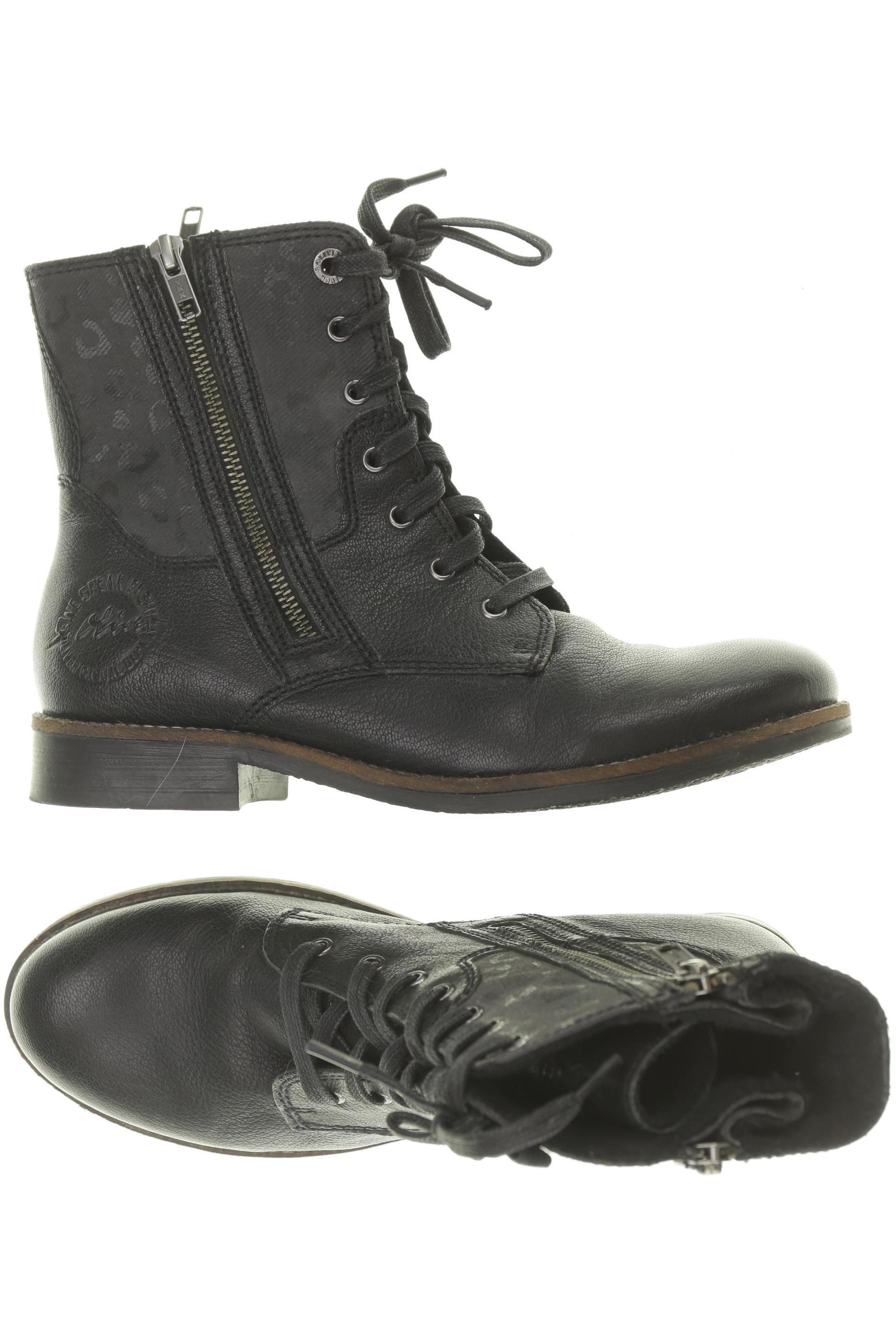 

s.Oliver Damen Stiefelette, schwarz, Gr. 39