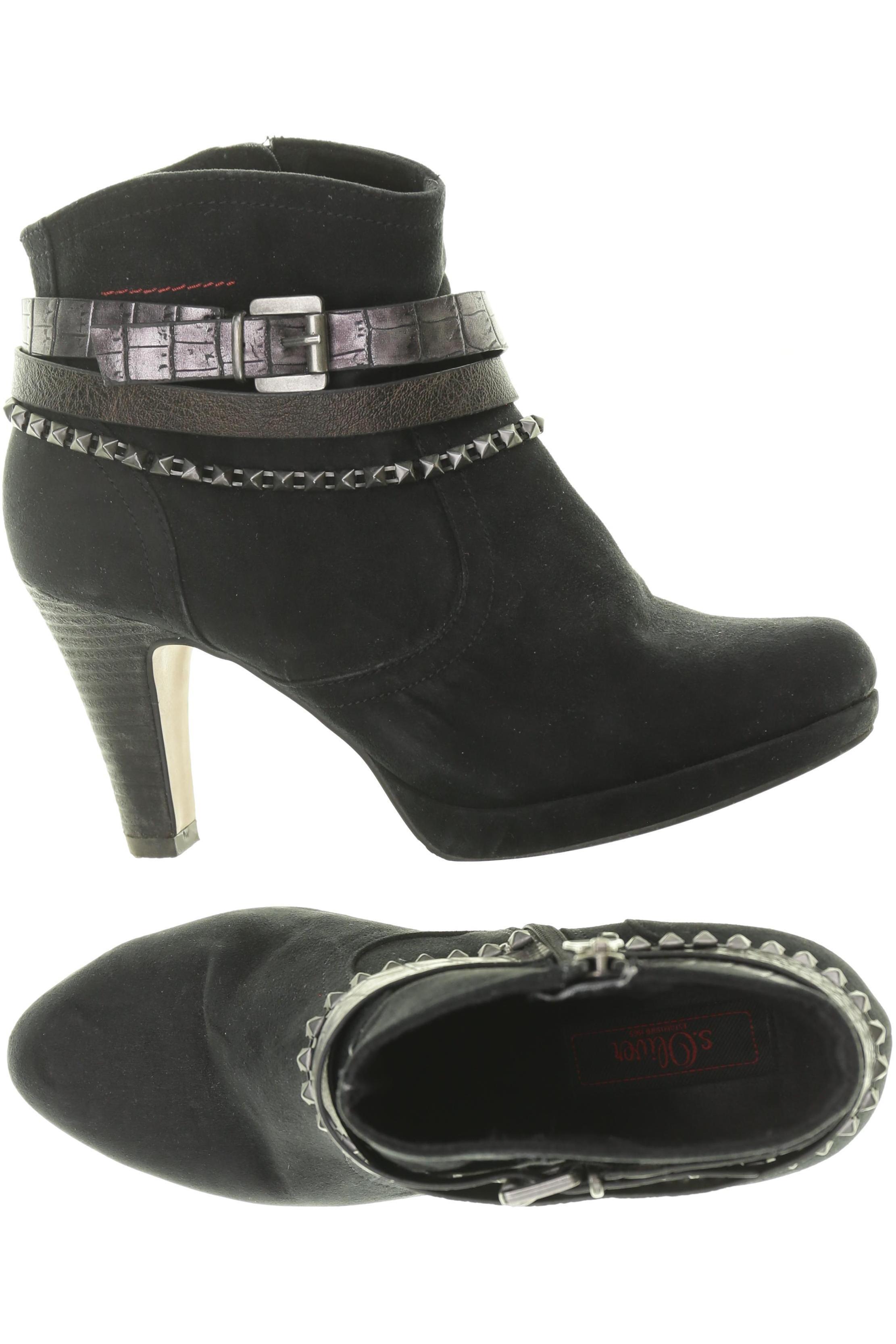 

s.Oliver Damen Stiefelette, schwarz, Gr. 38