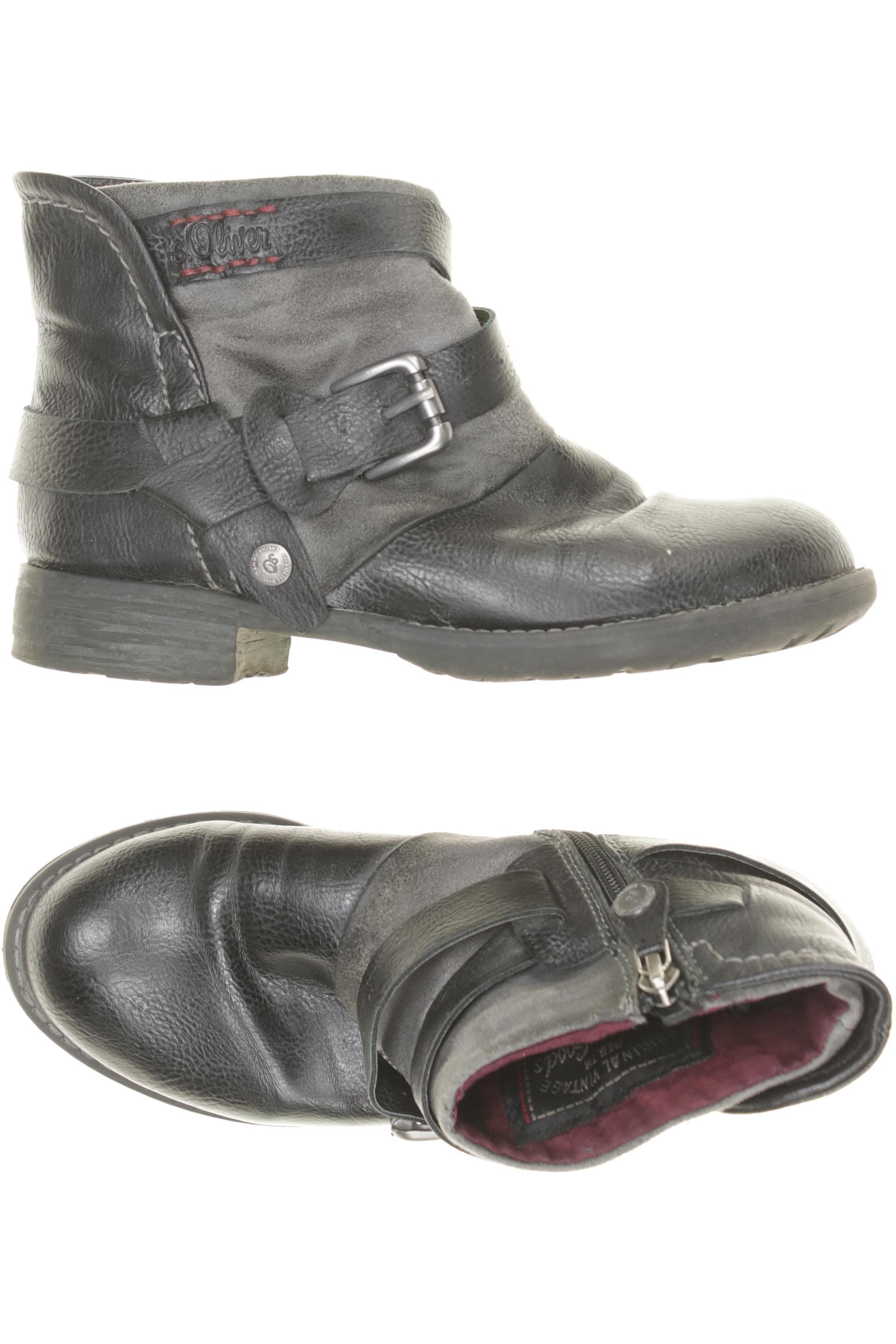 

s.Oliver Damen Stiefelette, schwarz, Gr. 36