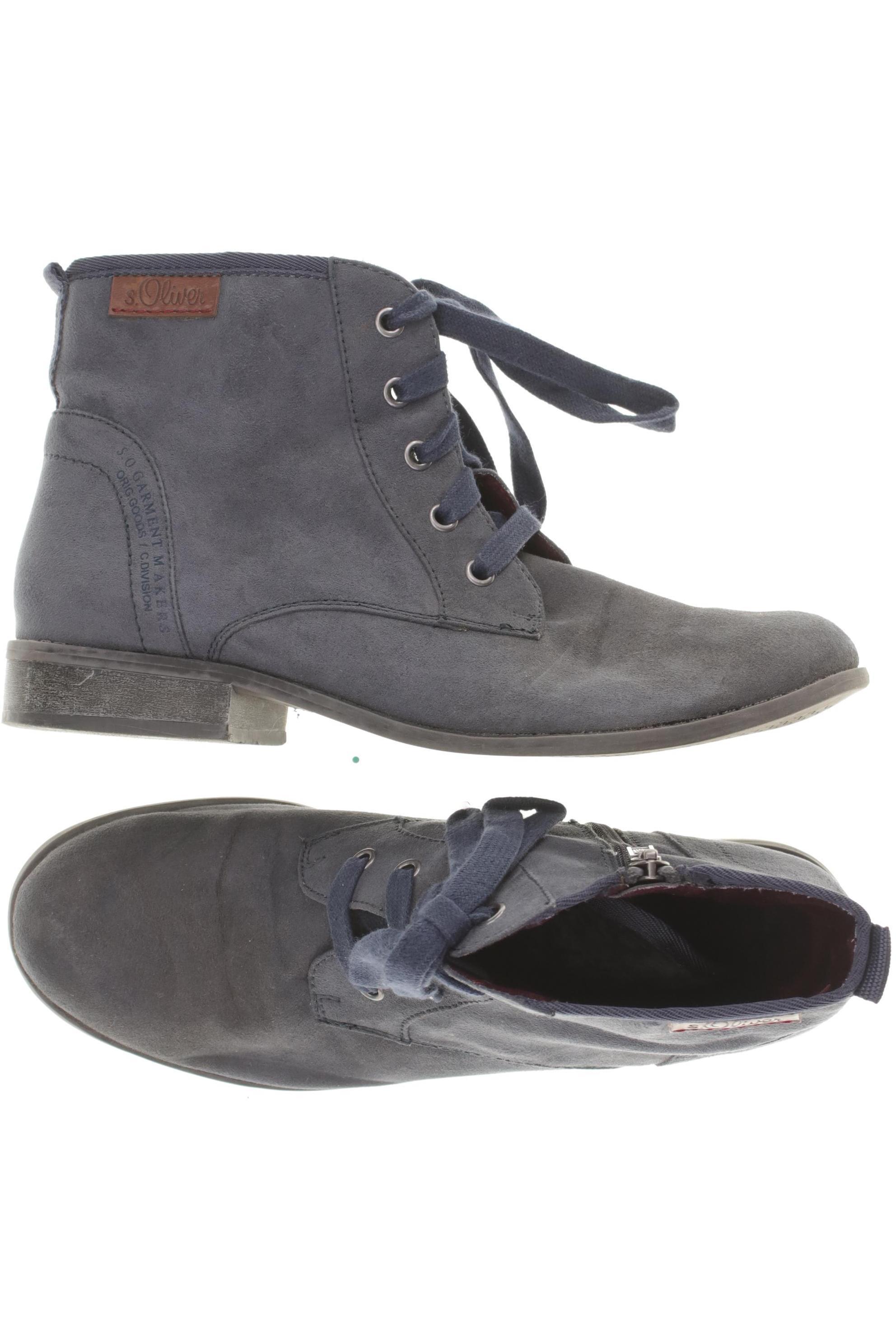 

s.Oliver Damen Stiefelette, blau, Gr. 40