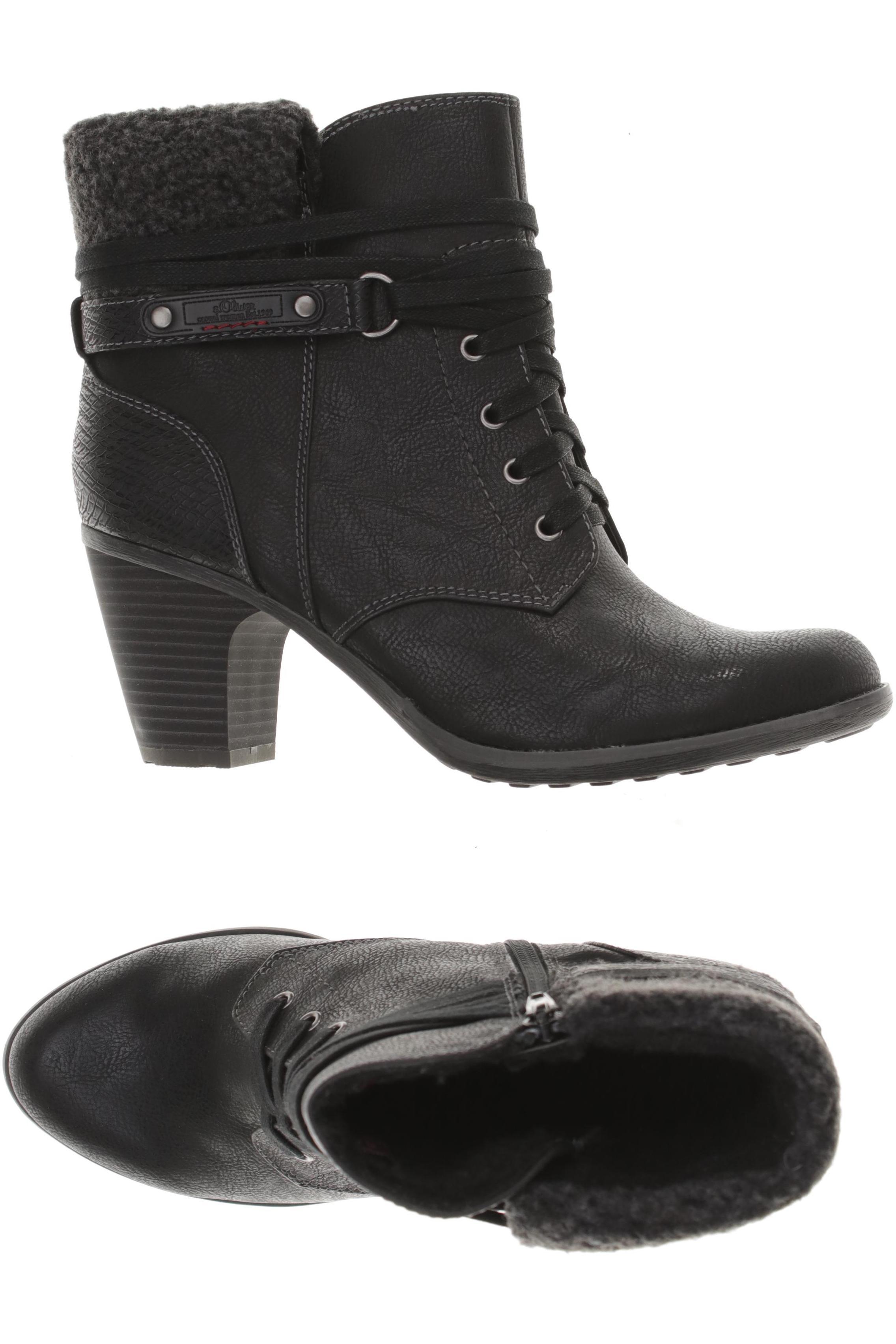 

s.Oliver Damen Stiefelette, schwarz, Gr. 41