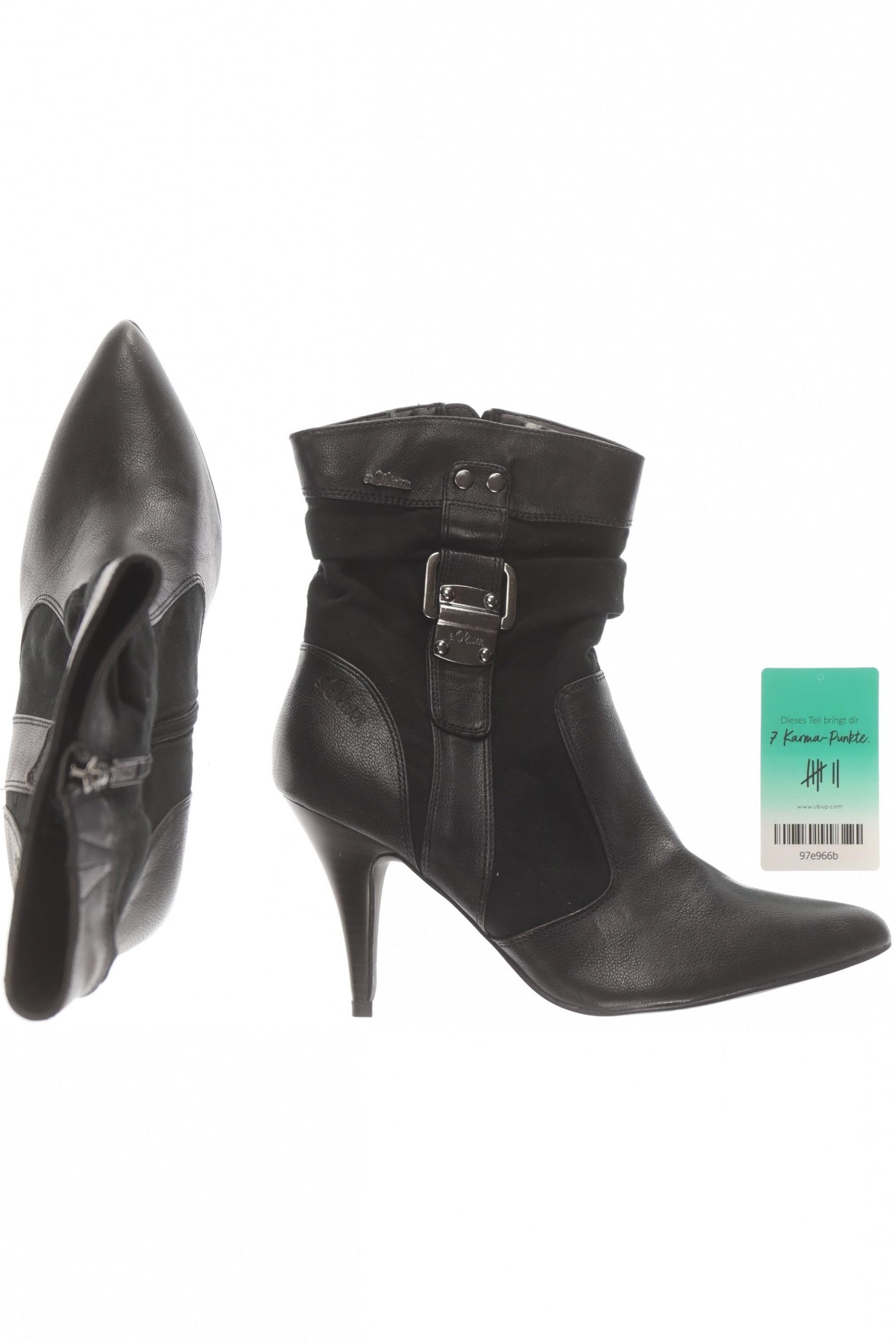 

s.Oliver Damen Stiefelette, schwarz, Gr. 38