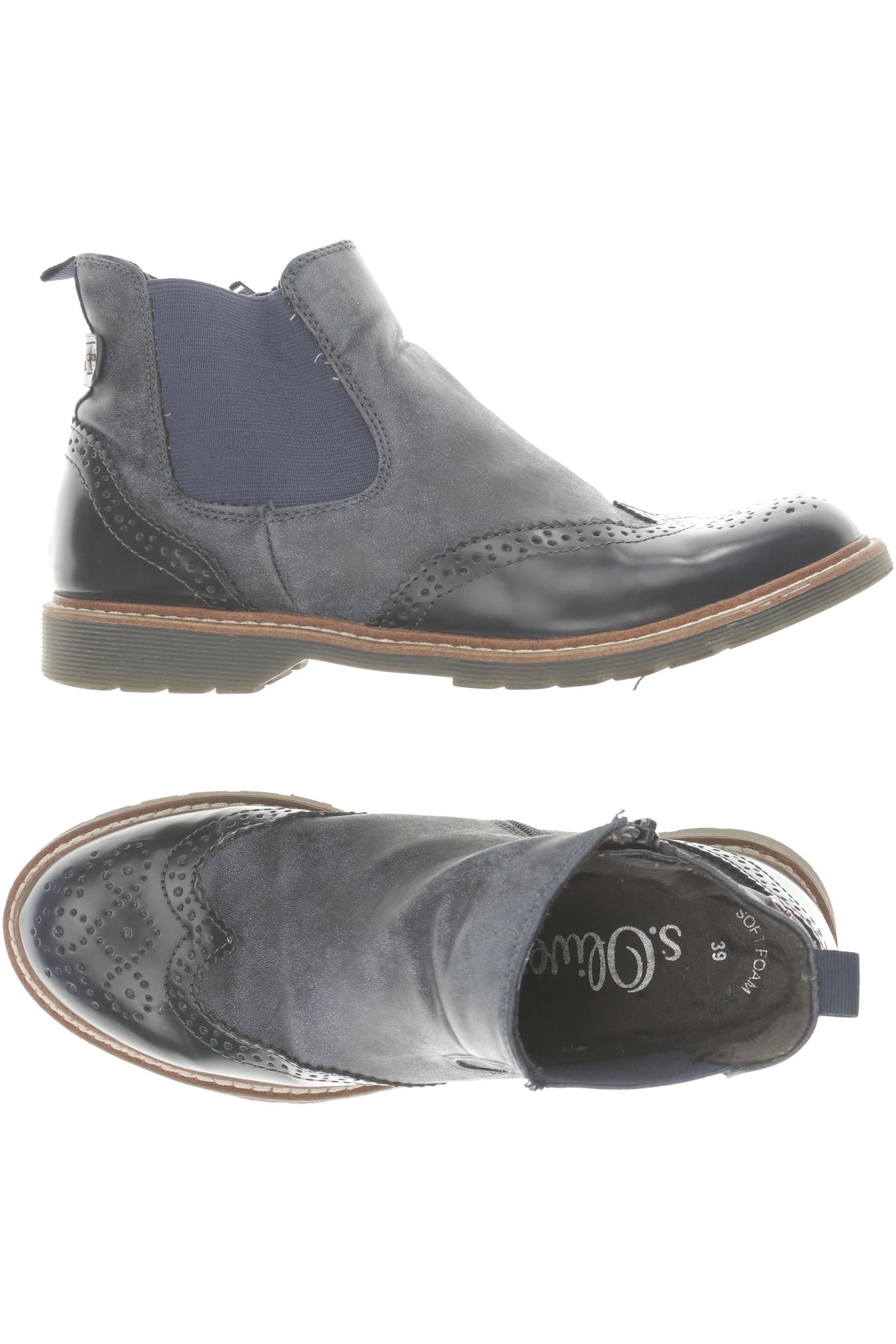 

s.Oliver Damen Stiefelette, blau, Gr. 39