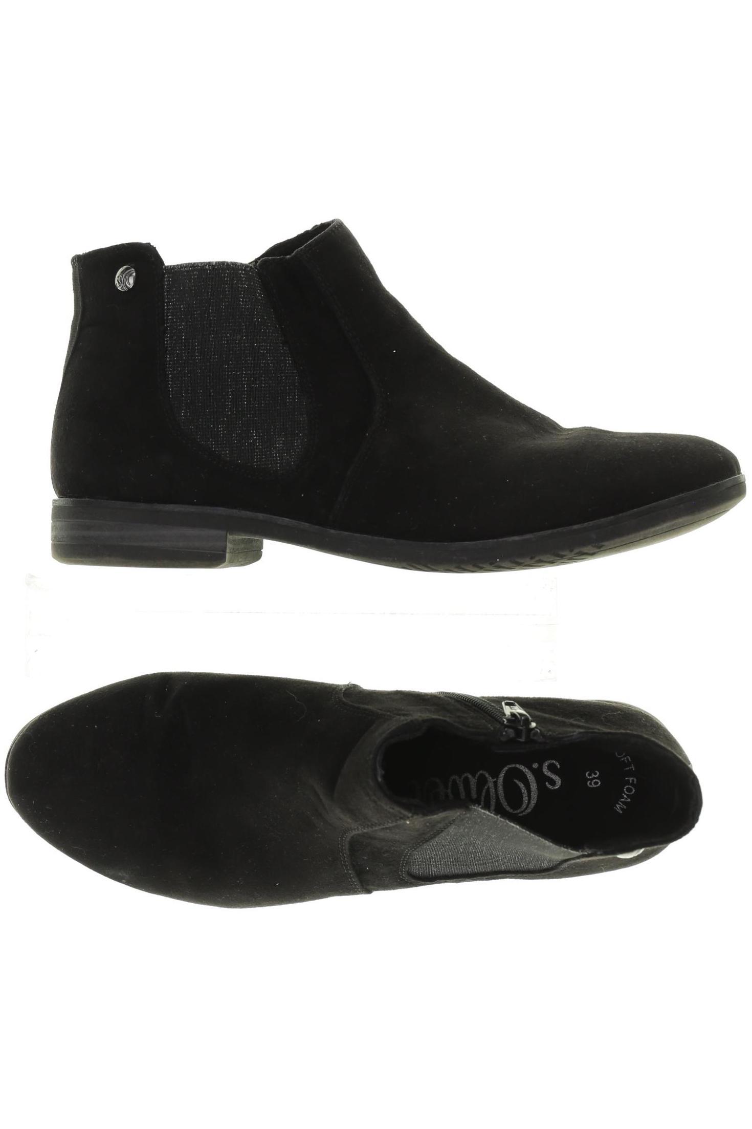 

s.Oliver Damen Stiefelette, schwarz, Gr. 39