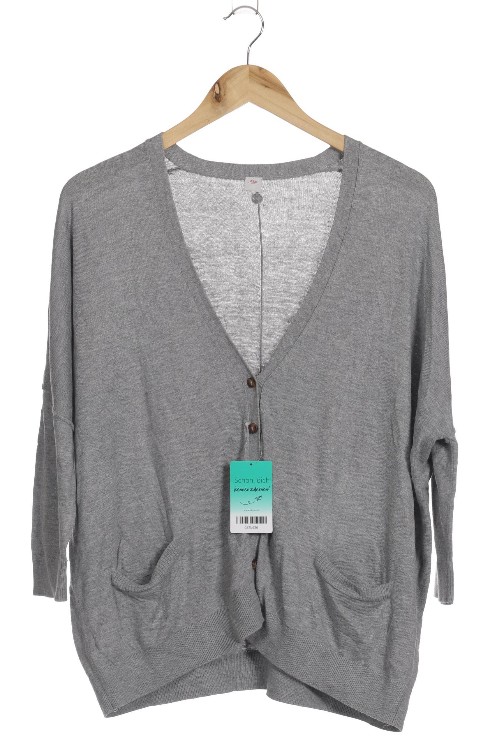 

s.Oliver Damen Strickjacke, grau, Gr. 36
