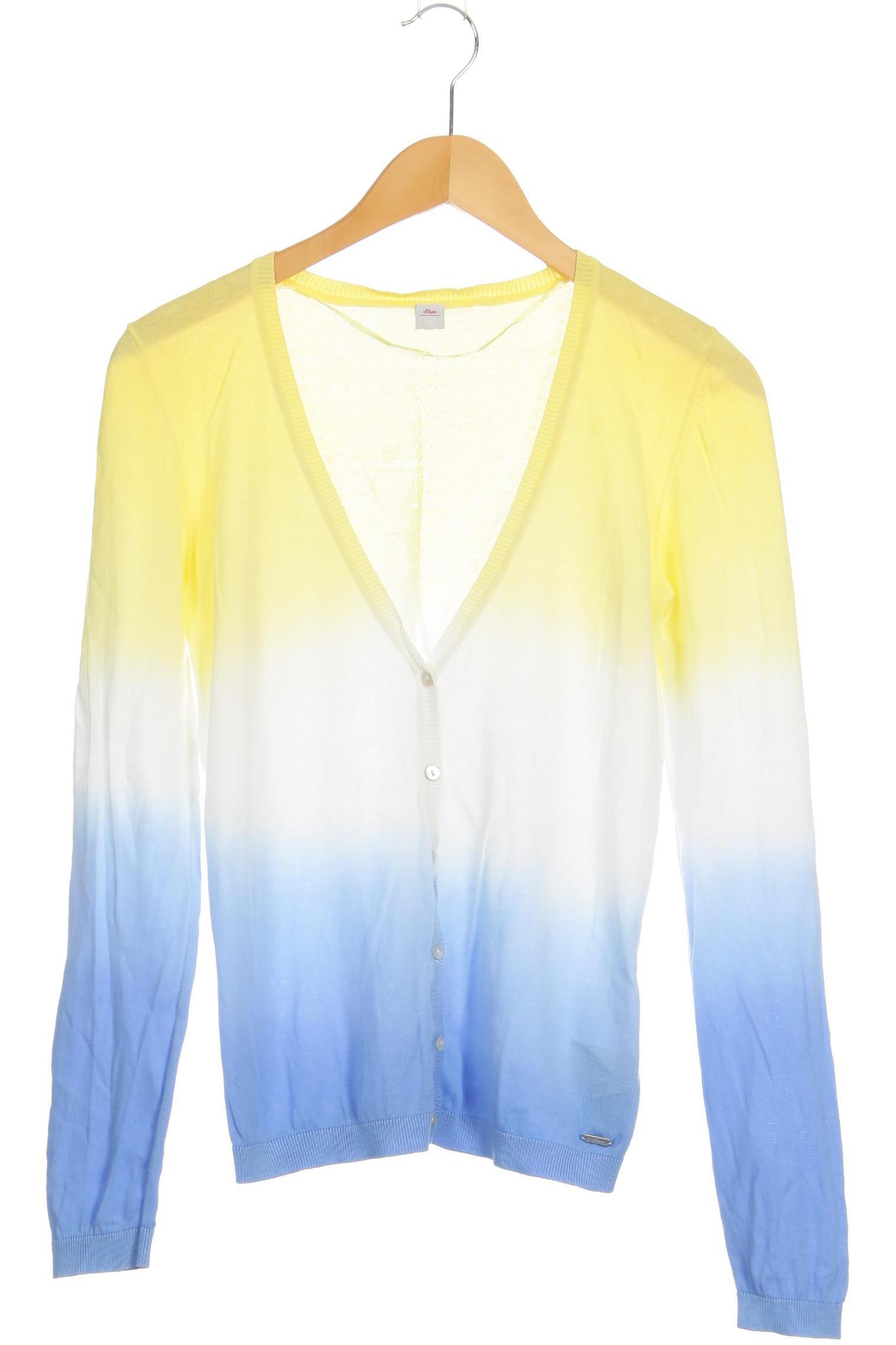 

s.Oliver Damen Strickjacke, gelb, Gr. 38