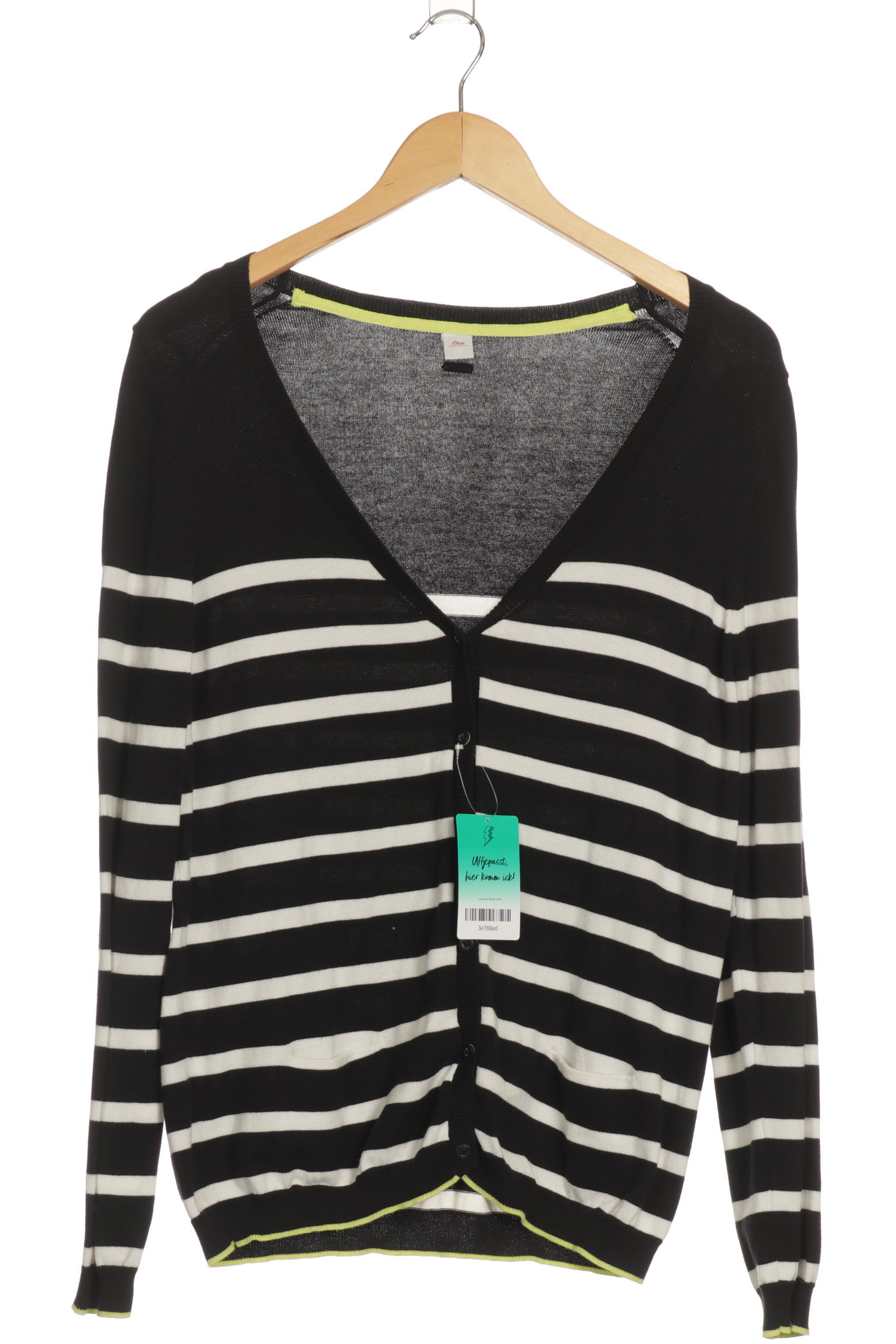 

s.Oliver Damen Strickjacke, schwarz, Gr. 42