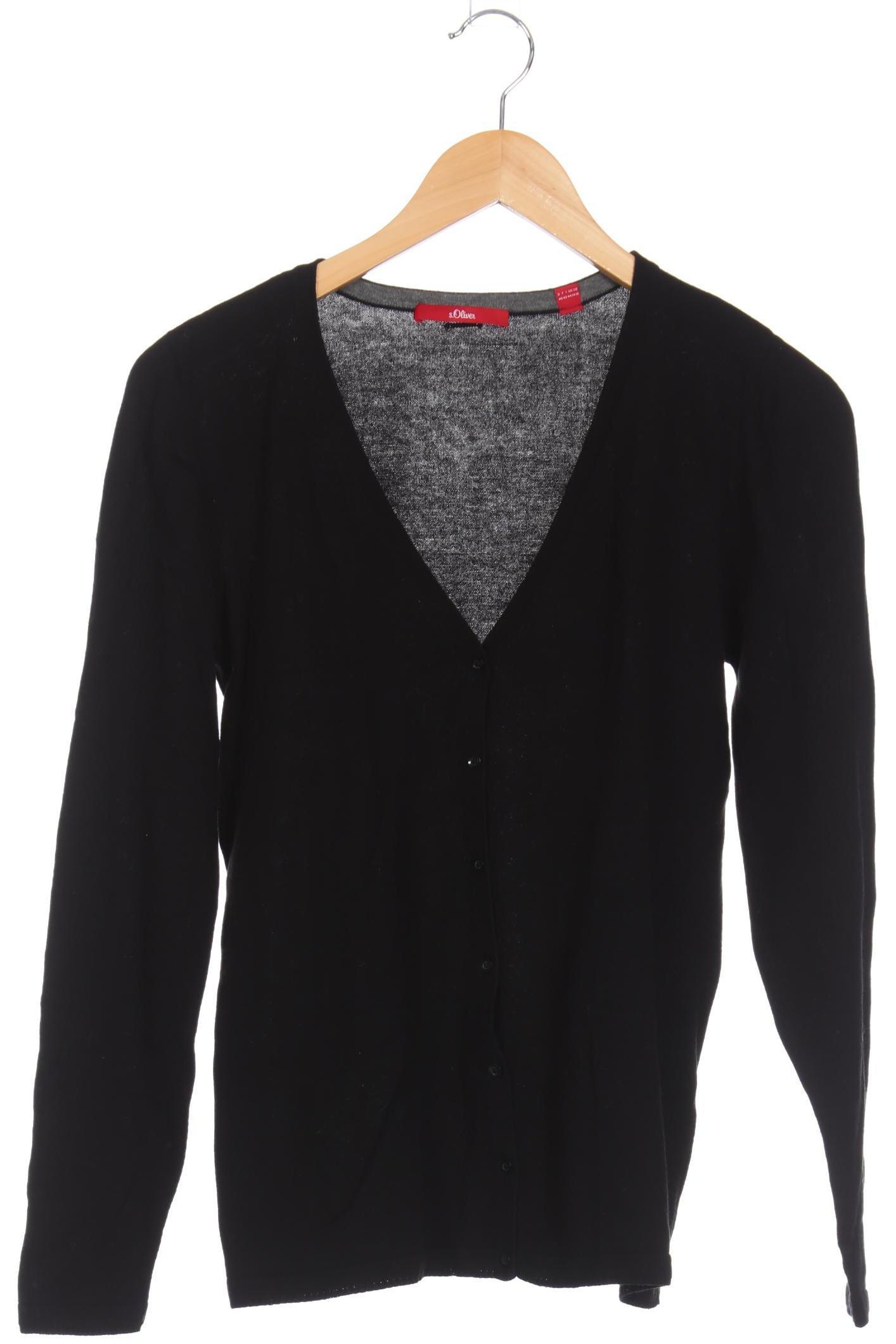

s.Oliver Damen Strickjacke, schwarz, Gr. 40