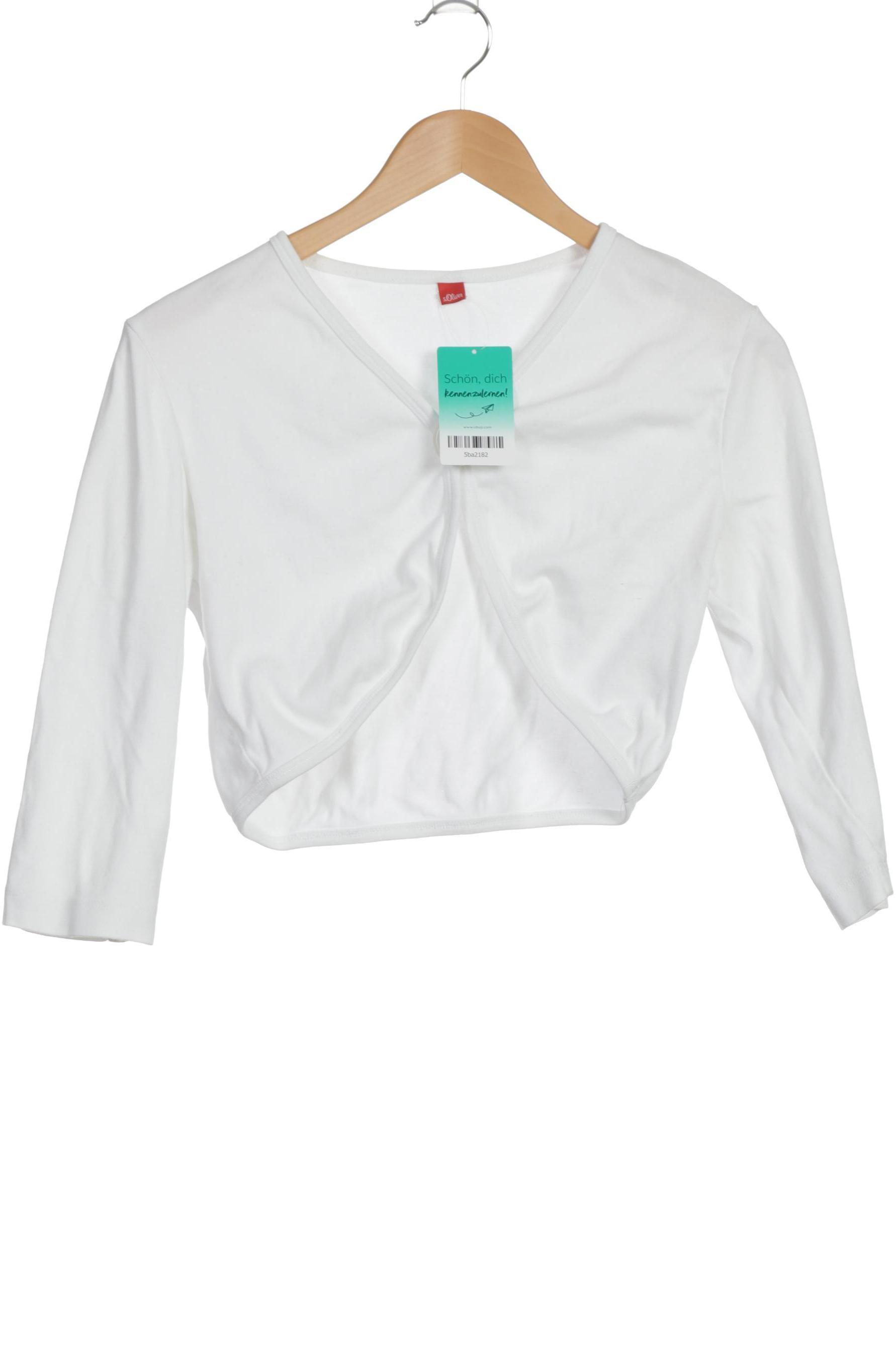 

s.Oliver Damen Strickjacke, weiß, Gr. 42